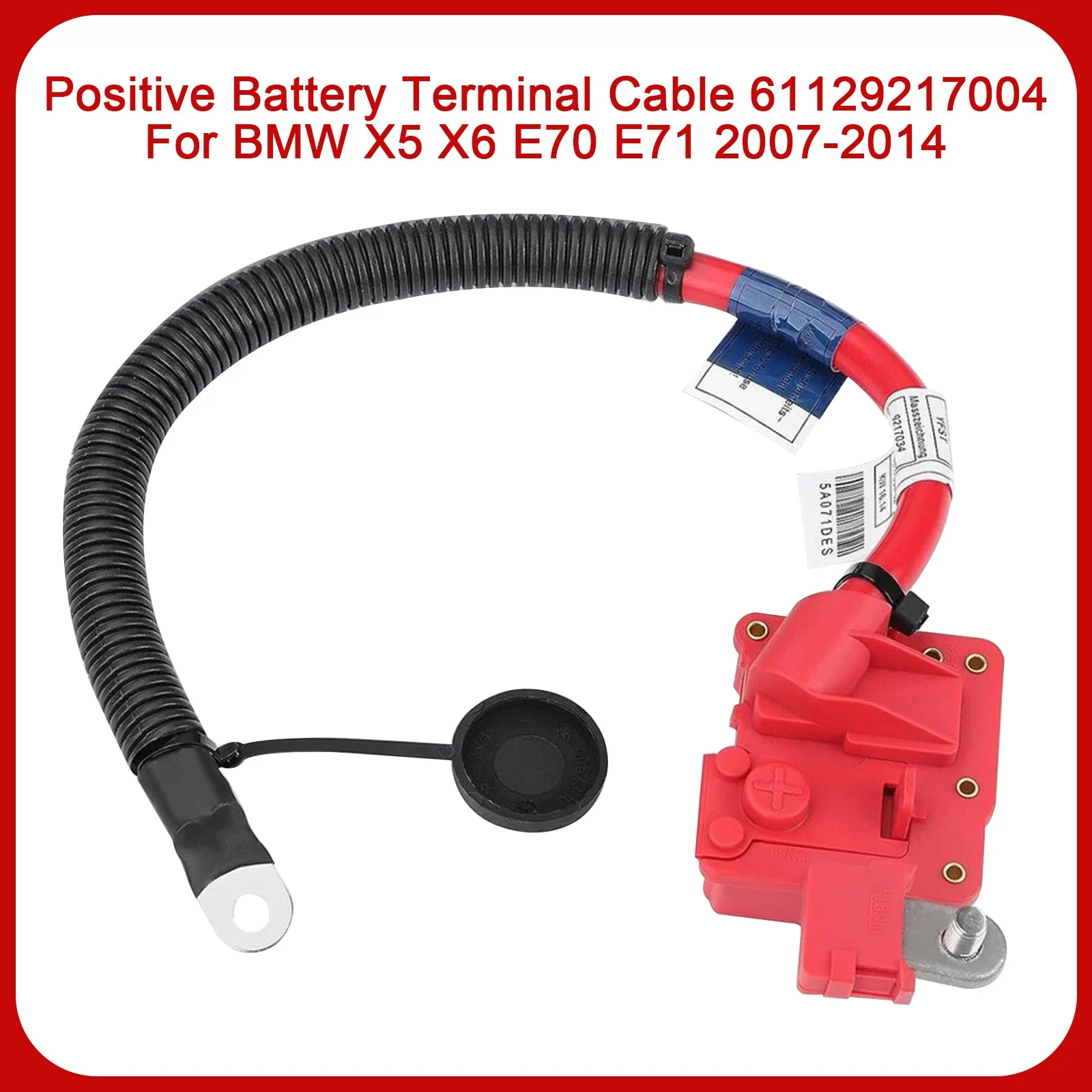 Positive Battery Terminal Cable 61129217004 For BMW X5 X6 E70 E71 2007-2014