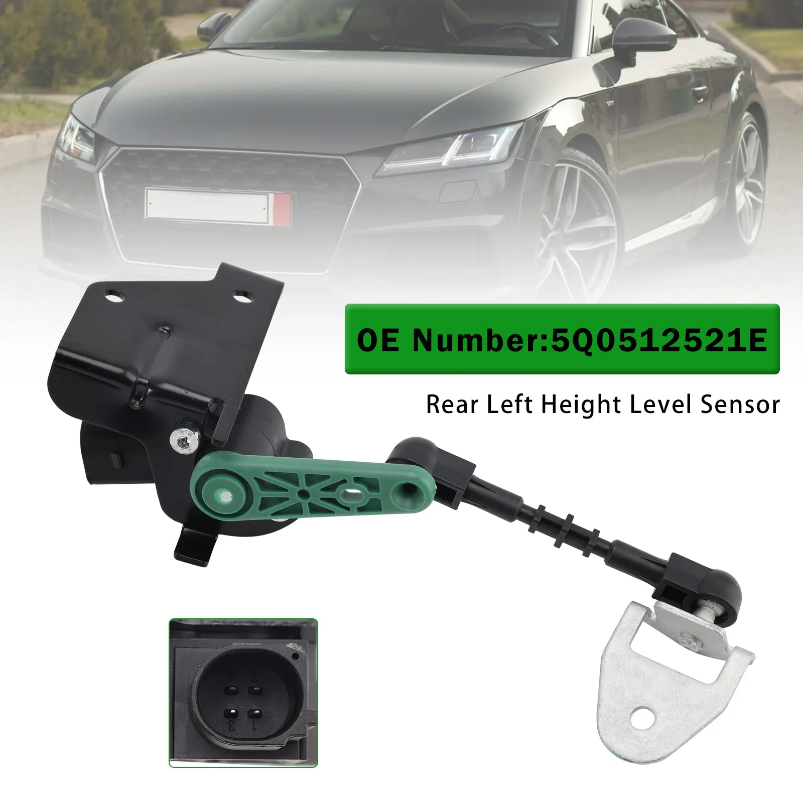 Rear Left Passenger Side Height Level Sensor 5Q0512521E For Audi Seat Skoda VW