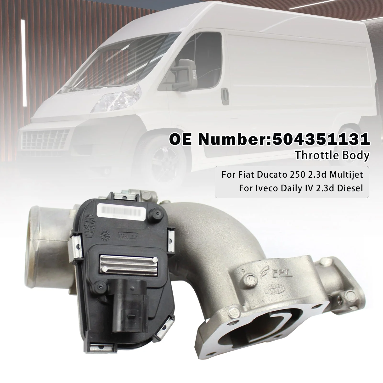Throttle Body 504351131 For Fiat Ducato 250 Iveco Daily IV 2.3d 2006-2011