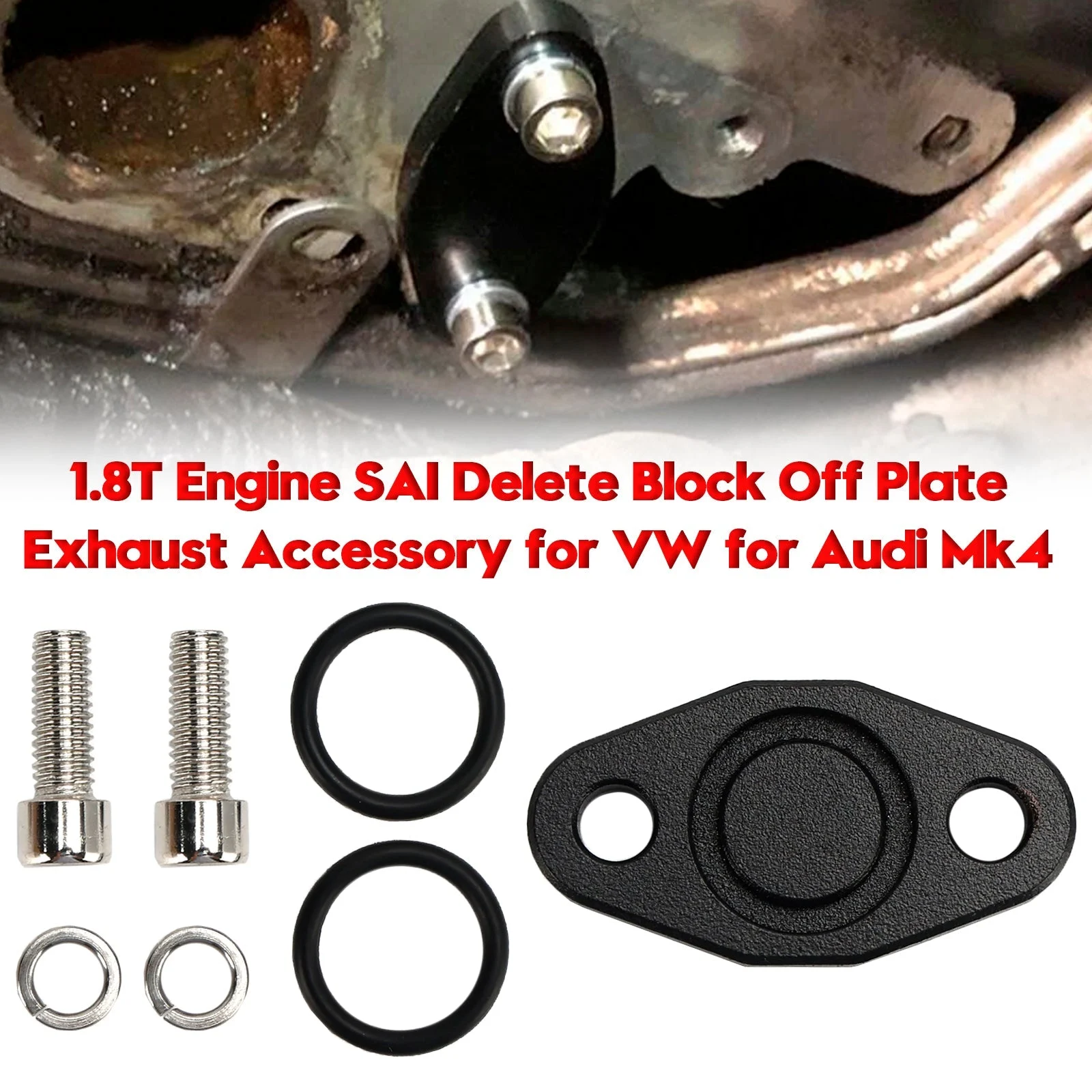 1.8T Engine SAI Delete Block Off Plate Exhaust Accessory for VW for Audi Mk4