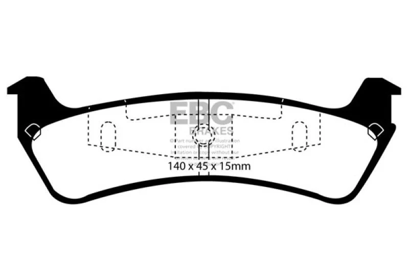 EBC - Rear Yellowstuff Pad PN DP41201R