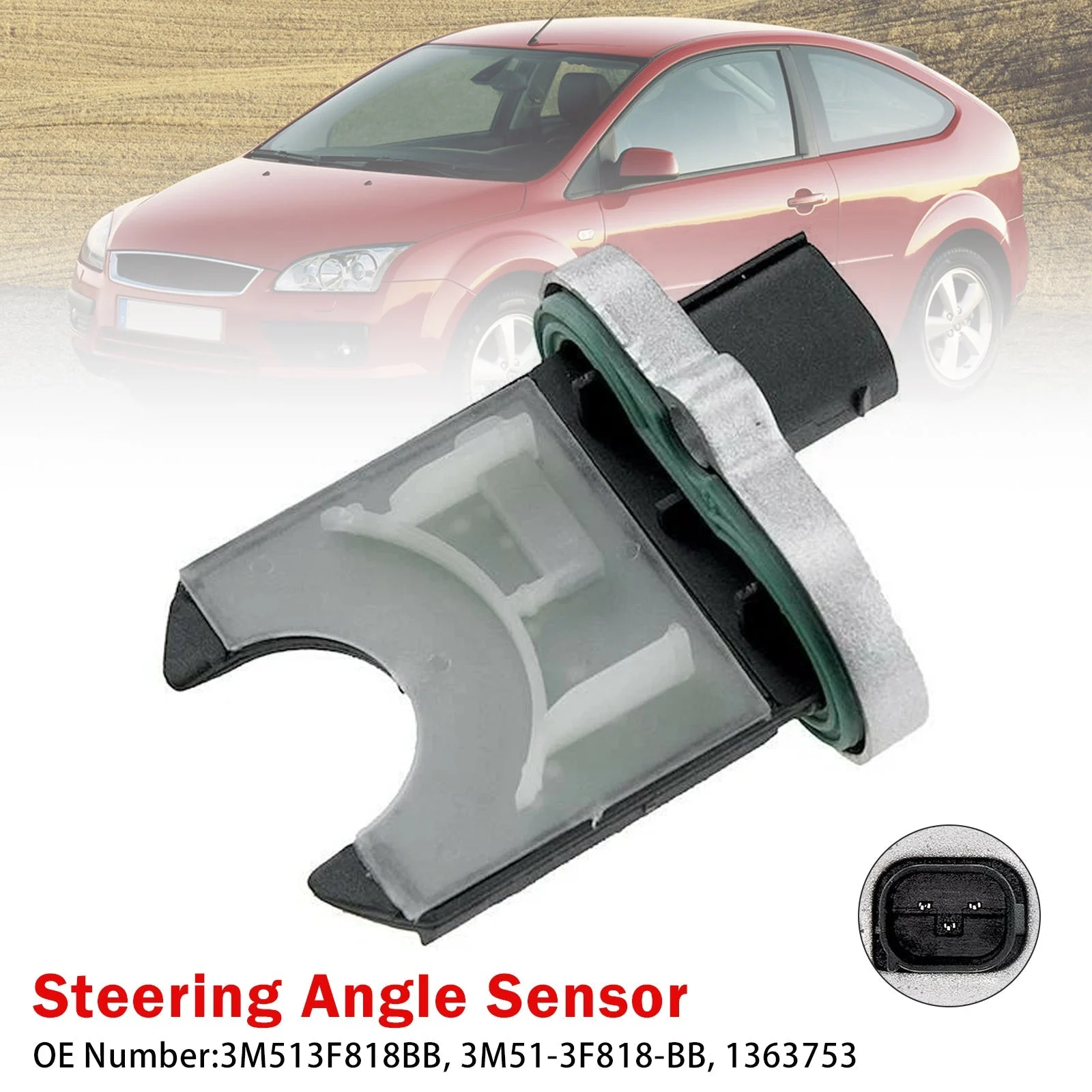 Steering Angle Sensor 3M513F818BB For Ford C-Max (DM2) Focus Mk2 2004-2012