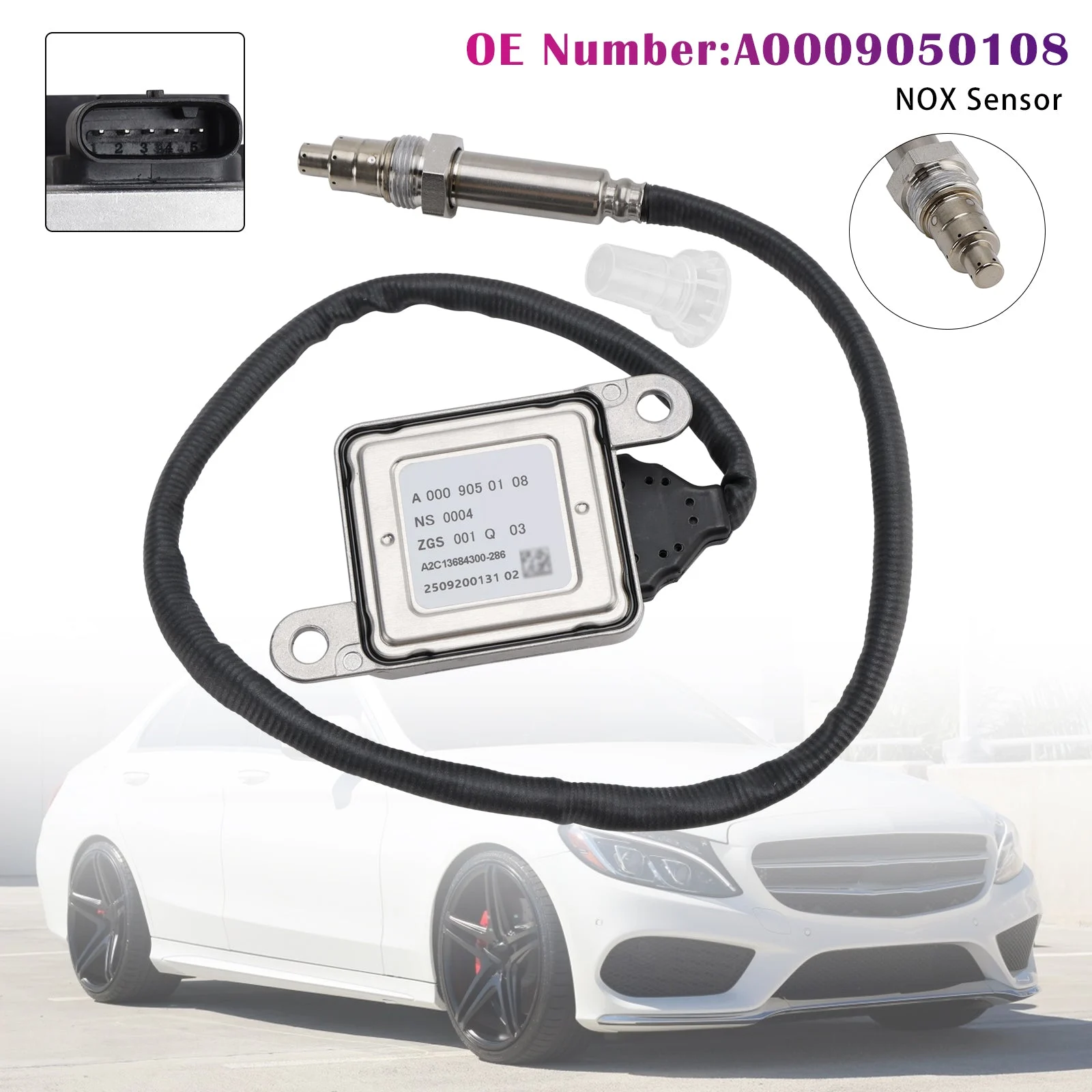 NOX Sensor Oxygen Sensor A0009050108 For Mercedes Benz W205 W123 S205 W447
