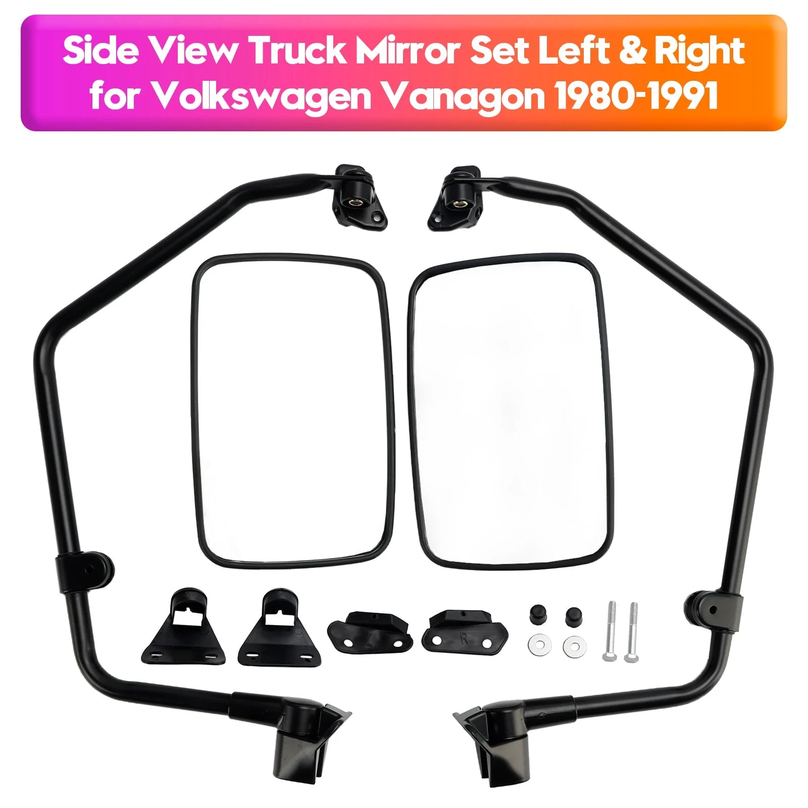 Side View Truck Mirror Set Left & Right for Volkswagen Vanagon 1980-1991