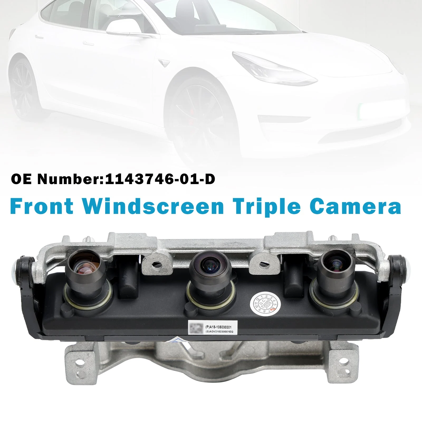 Front Windscreen Triple Camera 1143746-01-D For Tesla Model 3 2021
