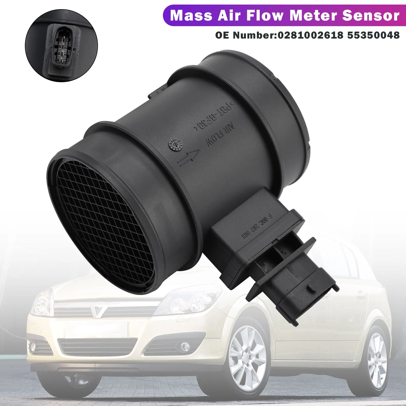 Mass Air Flow Meter Sensor 0281002618 55350048 For Vauxhall Astra Combo