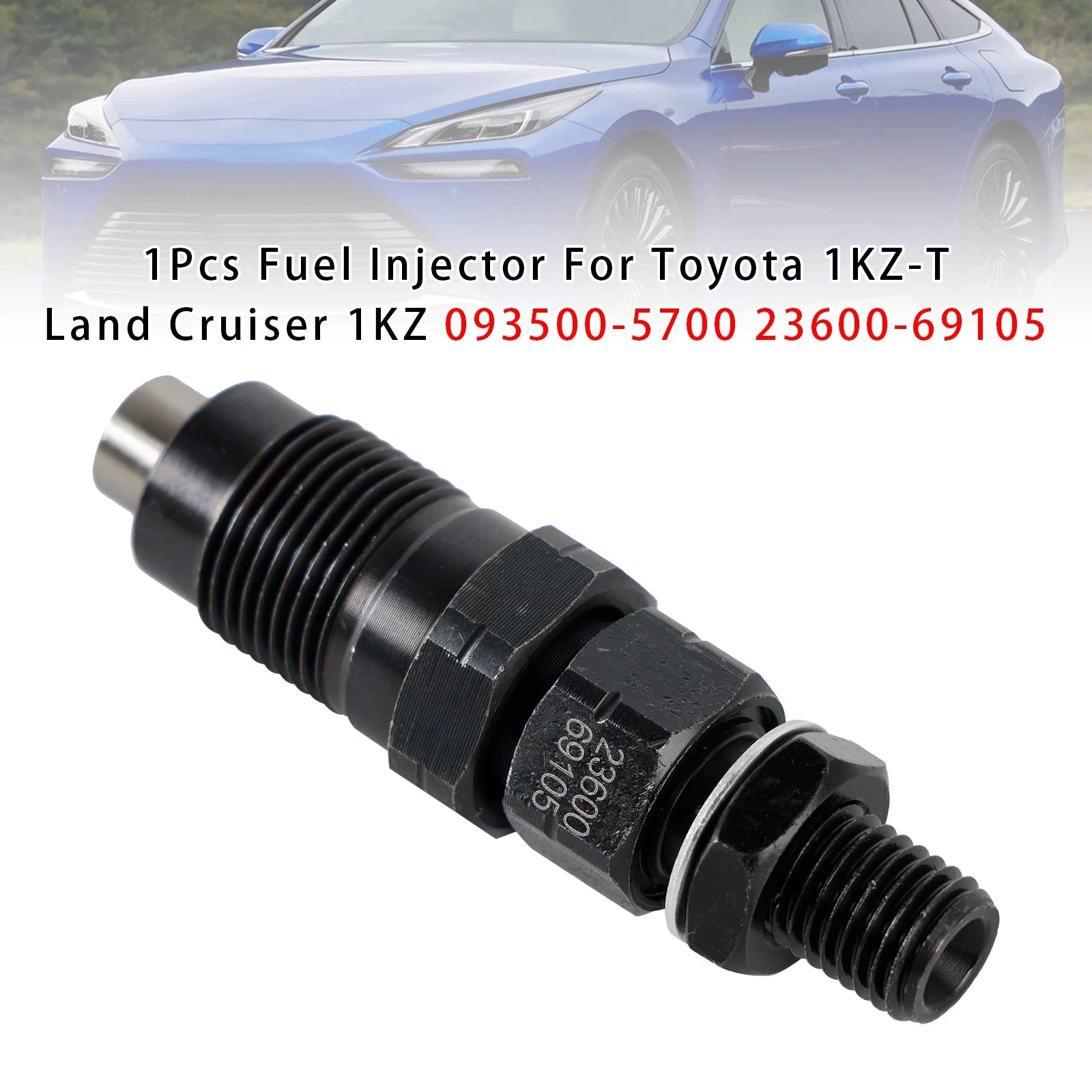 1Pcs Fuel Injector For Toyota 1KZ-T Land Cruiser 1KZ 093500-5700 23600-69105