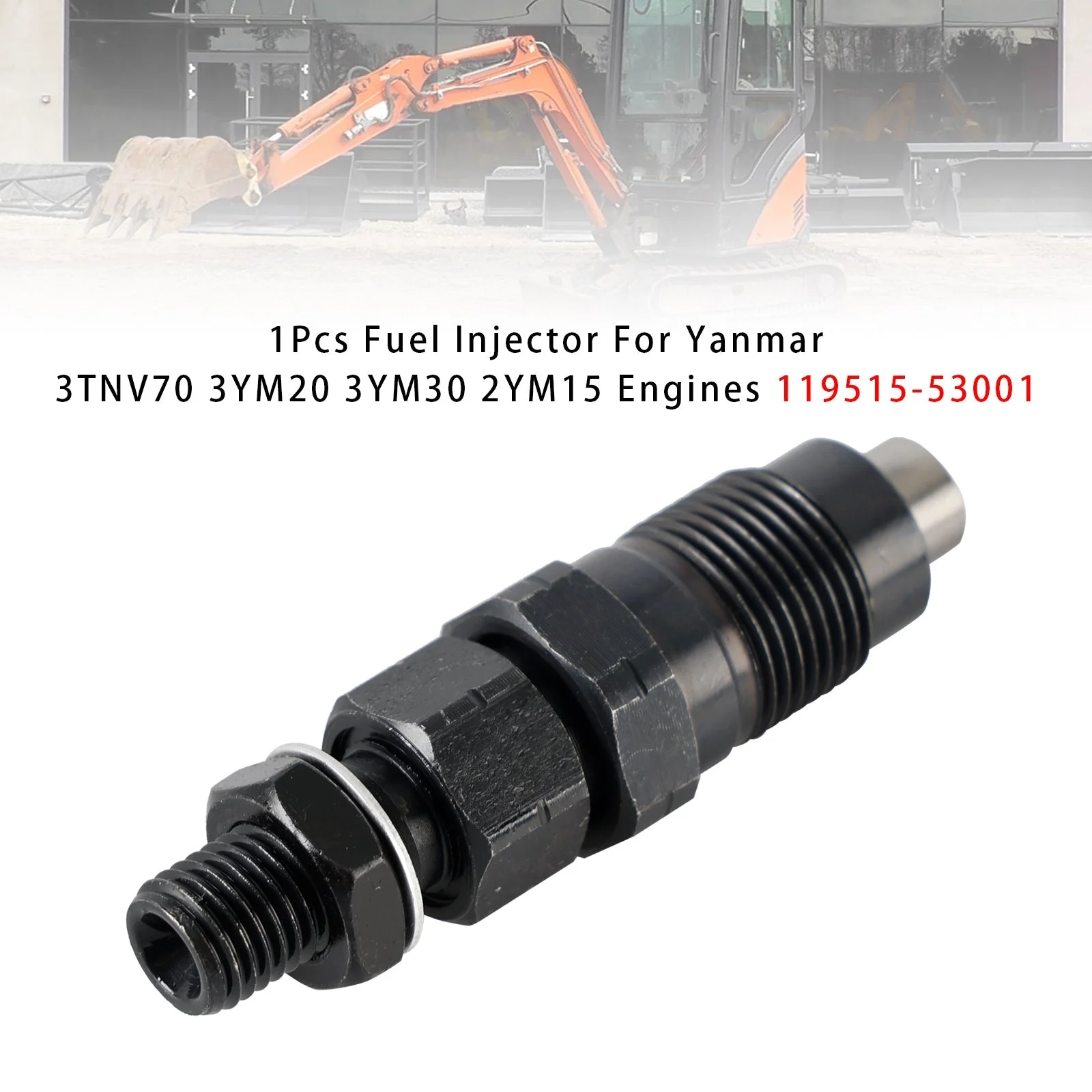 1Pcs Fuel Injector For Yanmar 3TNV70 3YM20 3YM30 2YM15 Engines 119515-53001