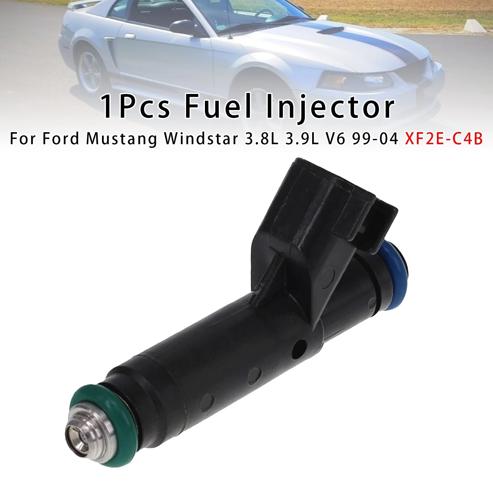 1Pcs Fuel Injector For Ford Mustang Windstar 3.8L 3.9L V6 99-04 XF2E-C4B