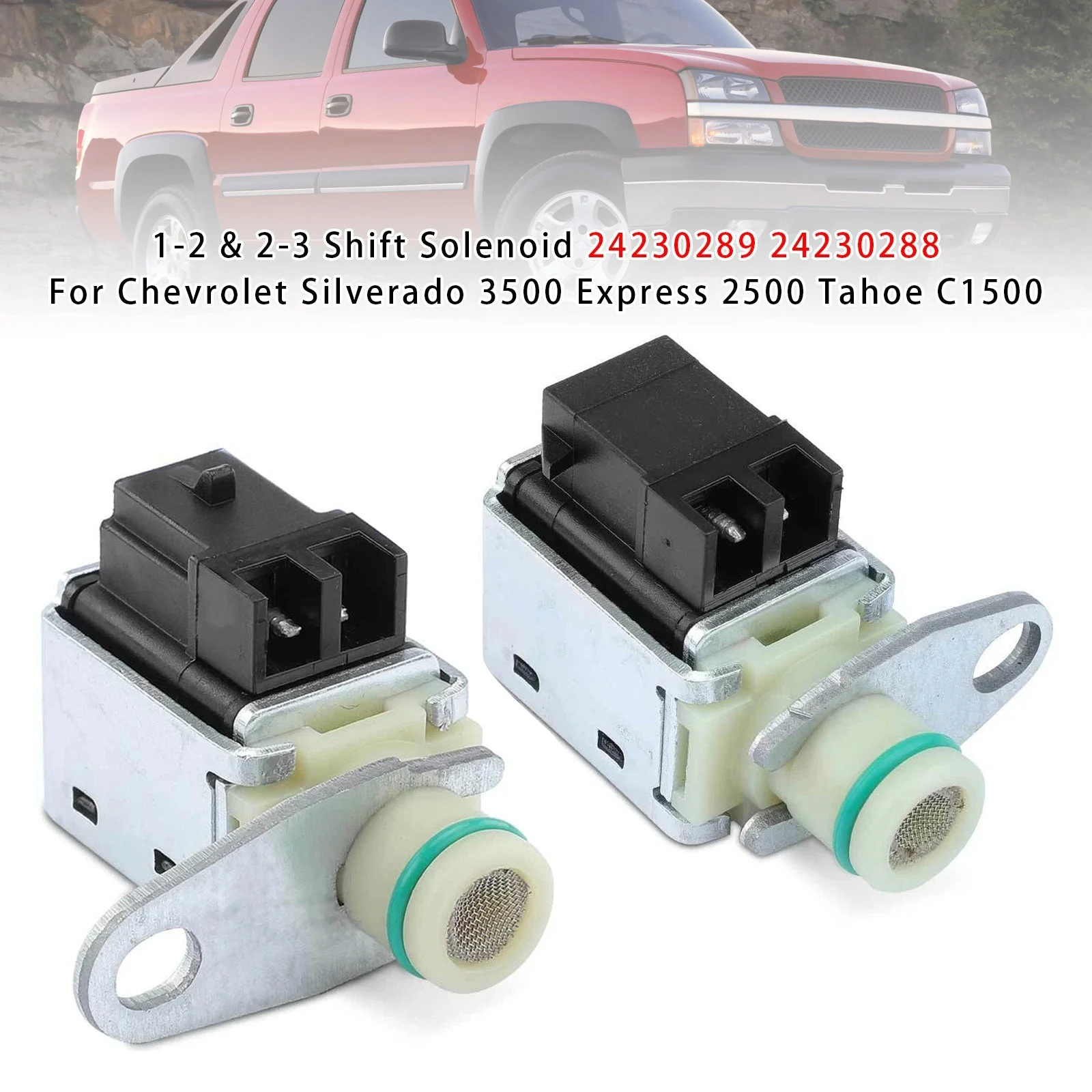 1-2 & 2-3 Shift Solenoid 24230289 24230288 For Chevrolet Silverado 3500
