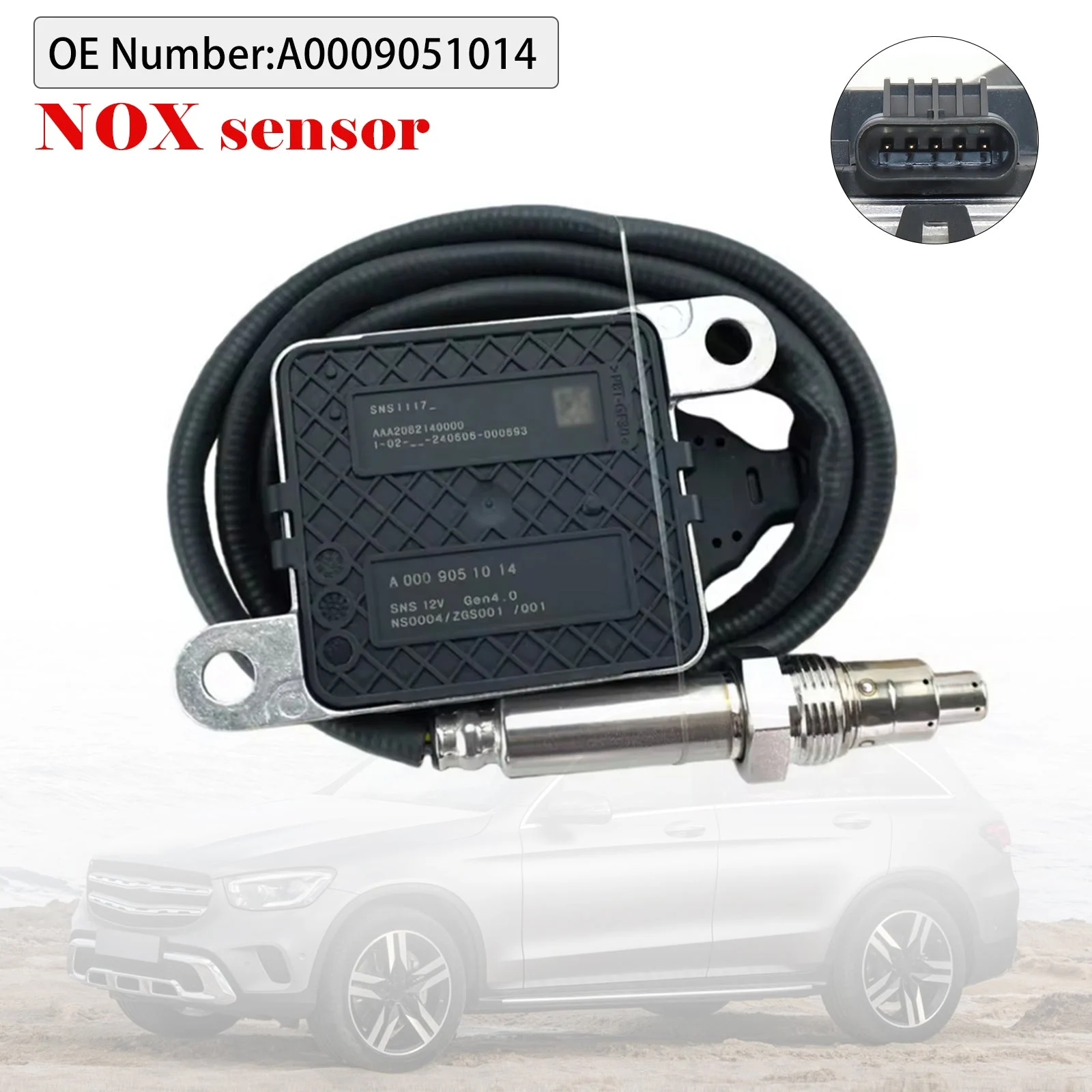 NOX Sensor A0009051014 For Mercedes-Benz GLC GLS GLE OM654 & OM651