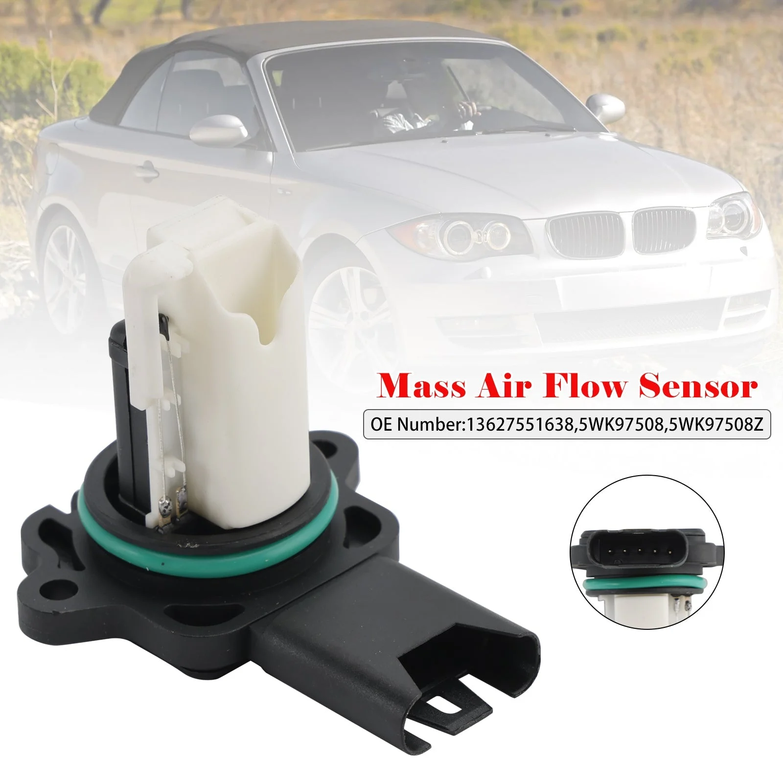Mass Air Flow Sensor 13627551638 For BMW 128i 323i 328i 328xi 528i 528xi X3 X5