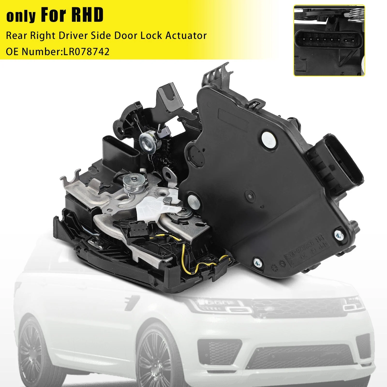Rear Right Door Lock Actuator LR078742 for Range Rover Sport 2014-2022