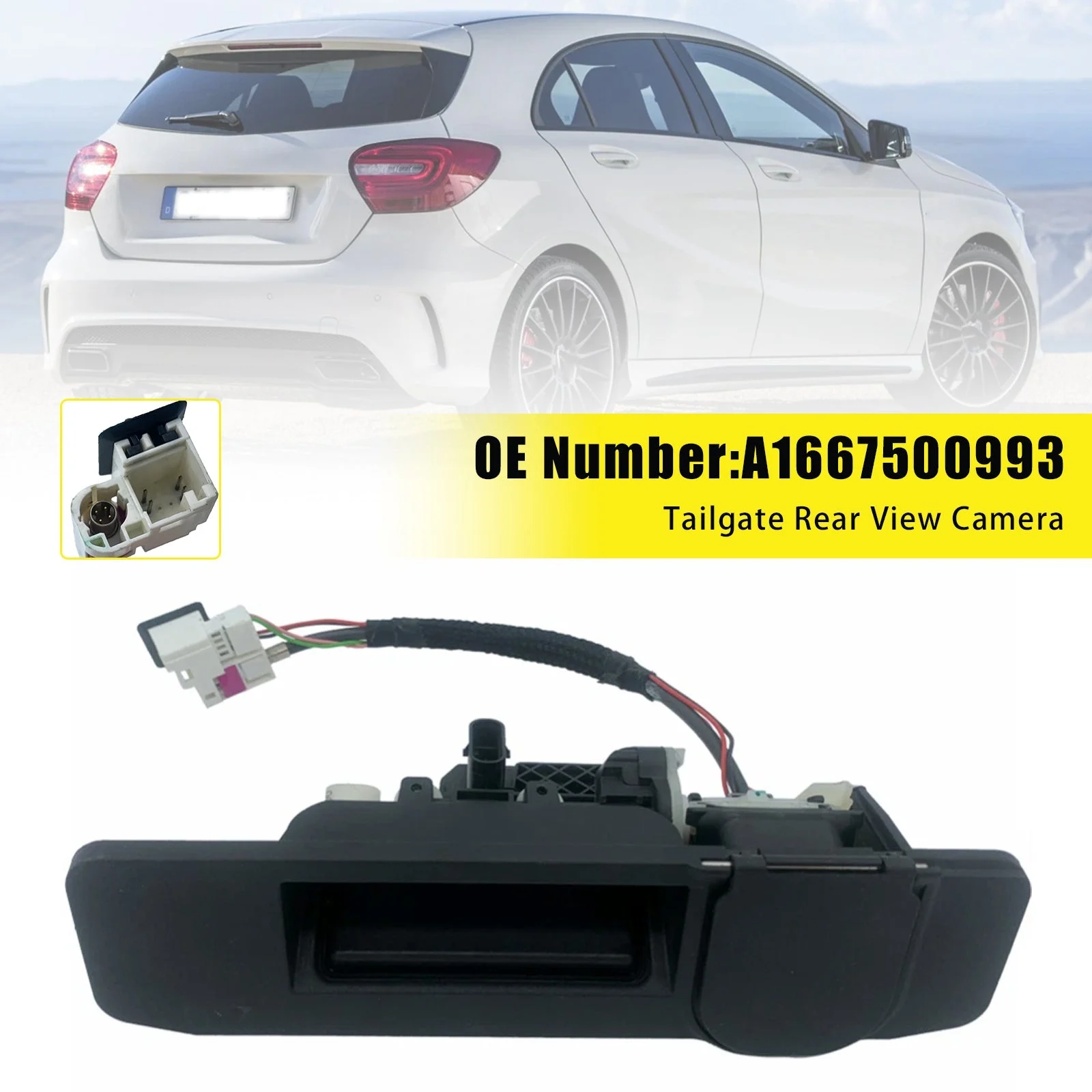 Tailgate Rear View Camera A1667500993 for Mercedes-Benz GLA200 GLA250 GLA45 AMG
