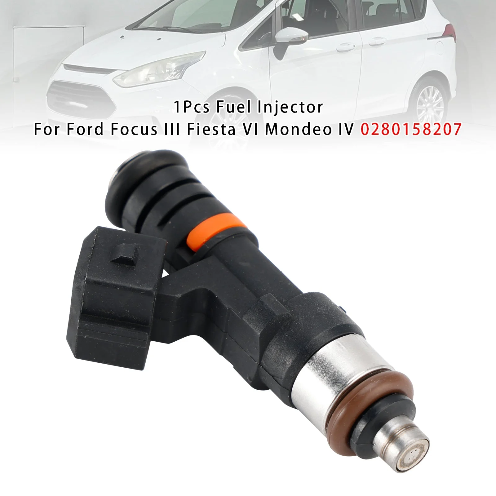 1Pcs Fuel Injector For Ford Focus III Fiesta VI Mondeo IV 0280158207