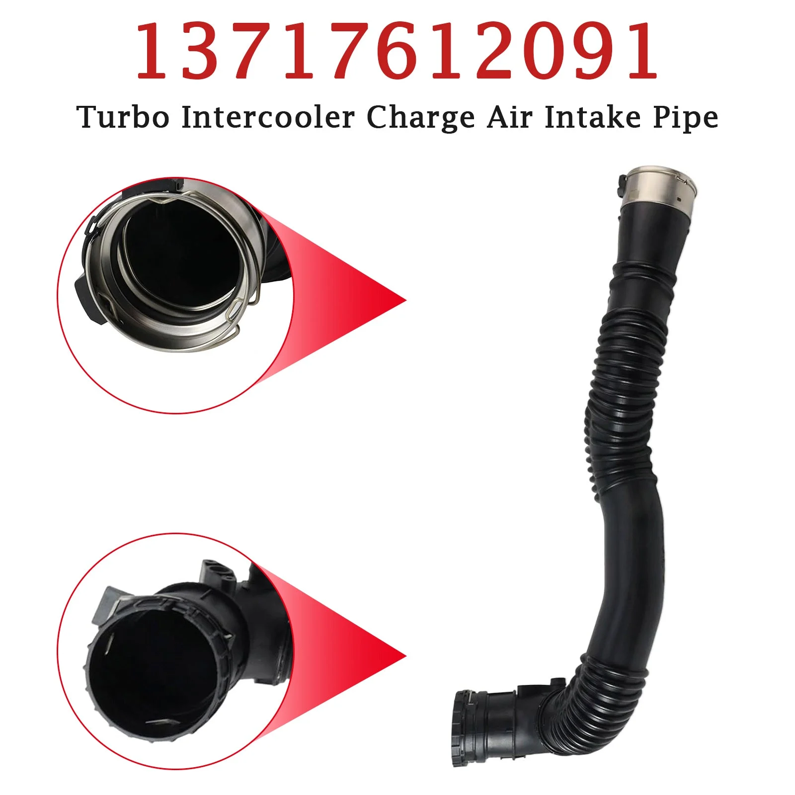Turbo Intercooler Charge Air Intake Pipe for BMW 5 Series F10 F11 13717612091