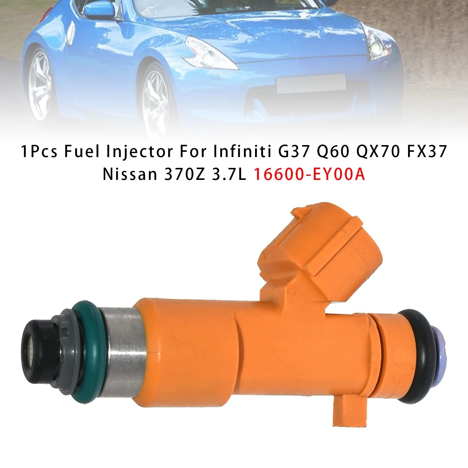 1Pcs Fuel Injector For Infiniti G37 Q60 QX70 FX37 Nissan 370Z 3.7L 16600-EY00A