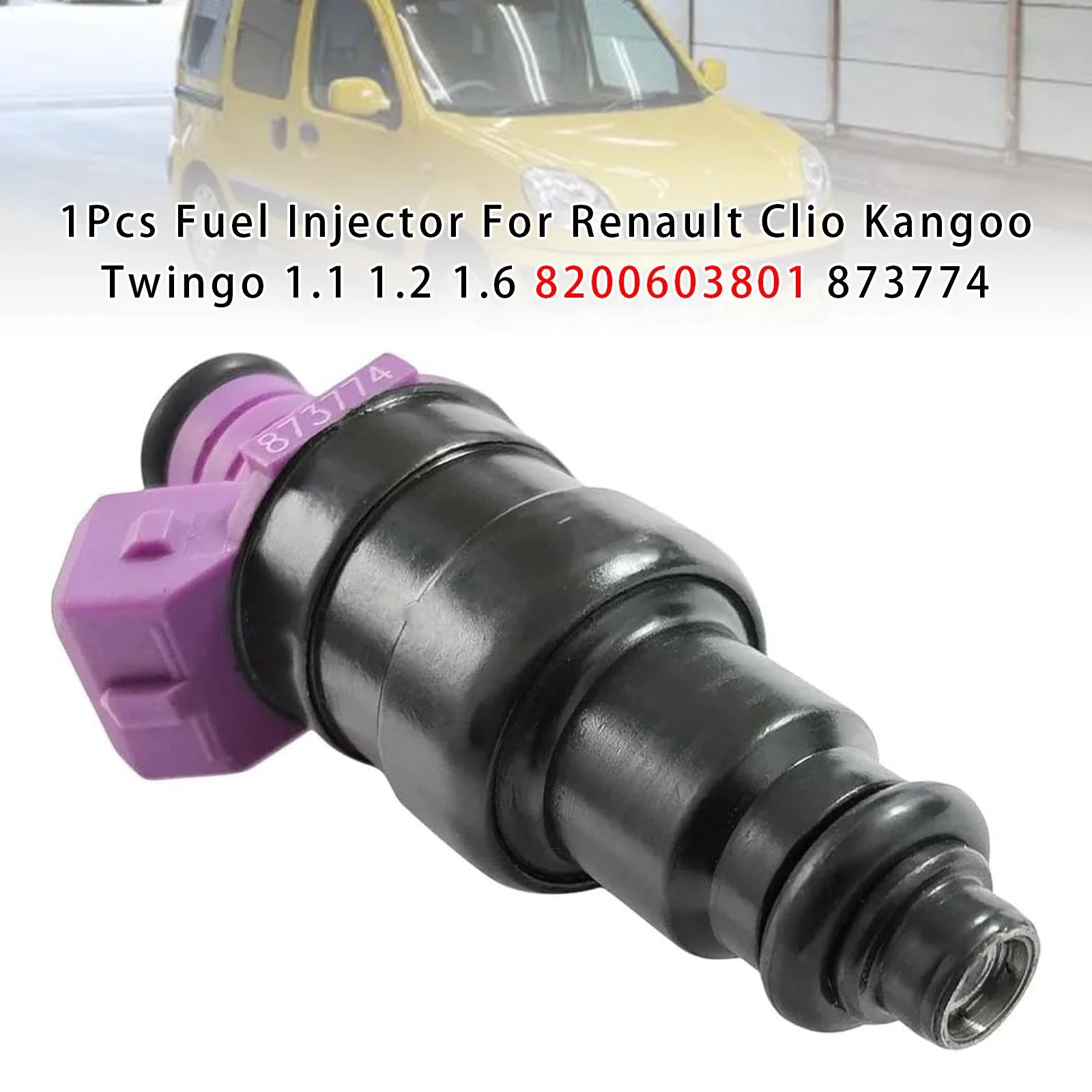 1Pcs Fuel Injector For Renault Clio Kangoo Twingo 1.1 1.2 1.6 8200603801 873774