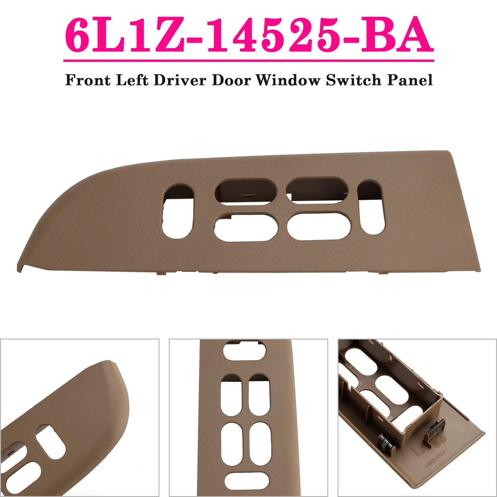 Front Left Driver Door Window Switch Panel for Ford Expedition 6L1Z-14525-BA