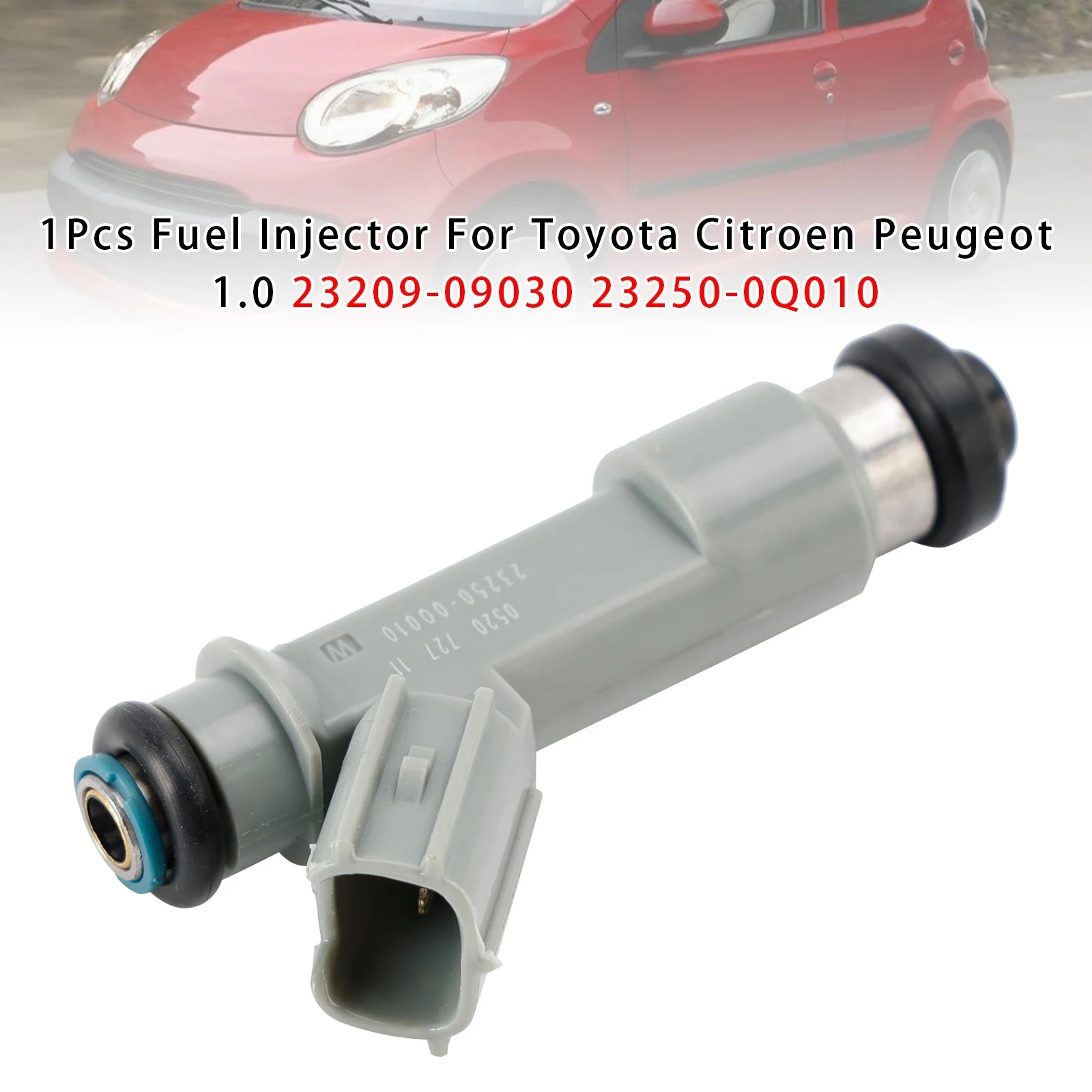 1Pcs Fuel Injector For Toyota Citroen Peugeot 1.0 23209-09030 23250-0Q010