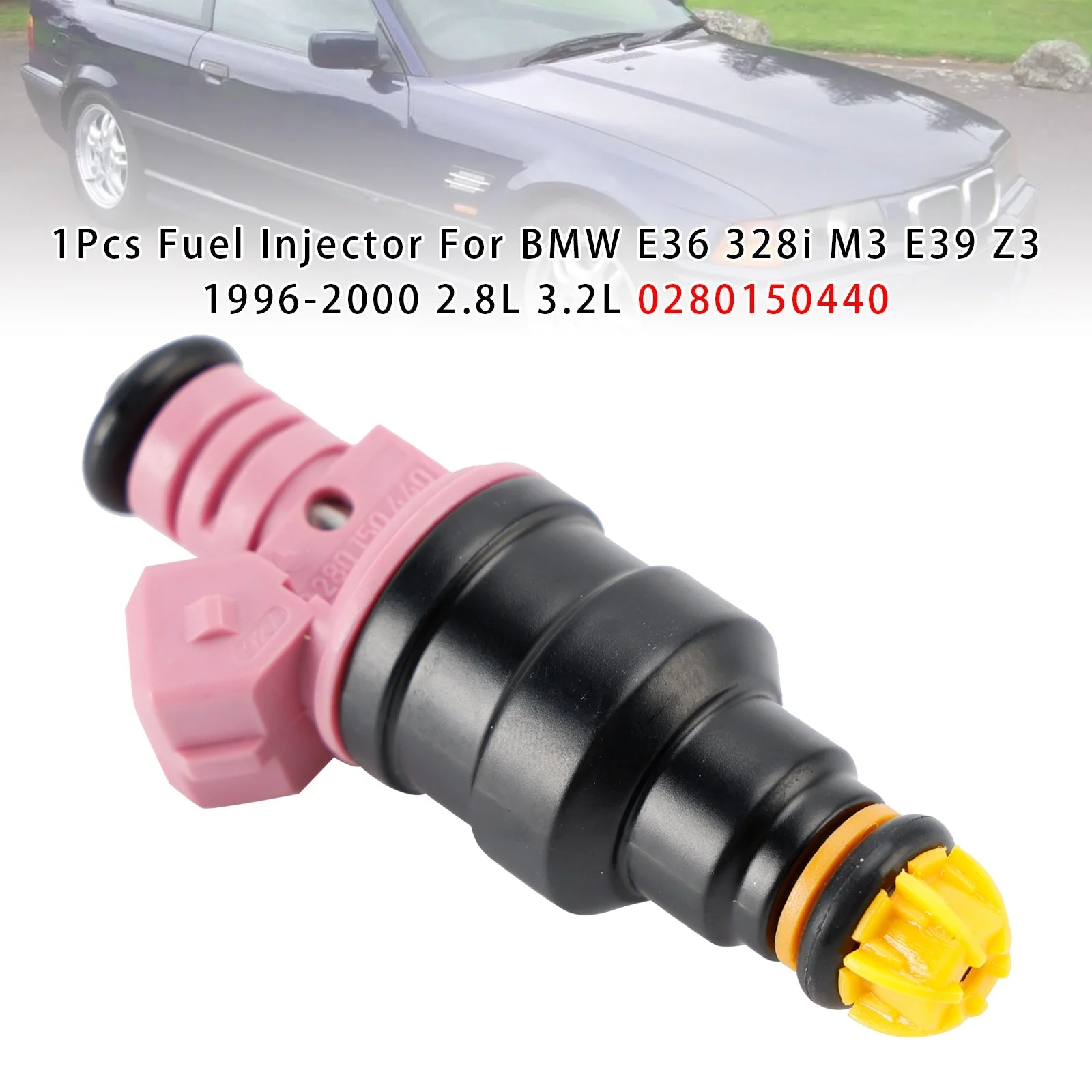 1Pcs Fuel Injector For BMW E36 328i M3 E39 Z3 1996-2000 2.8L 3.2L 0280150440