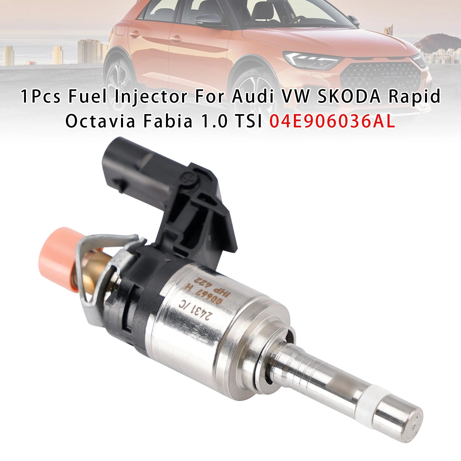 1Pcs Fuel Injector For Audi VW SKODA Rapid Octavia Fabia 1.0 TSI 04E906036AL