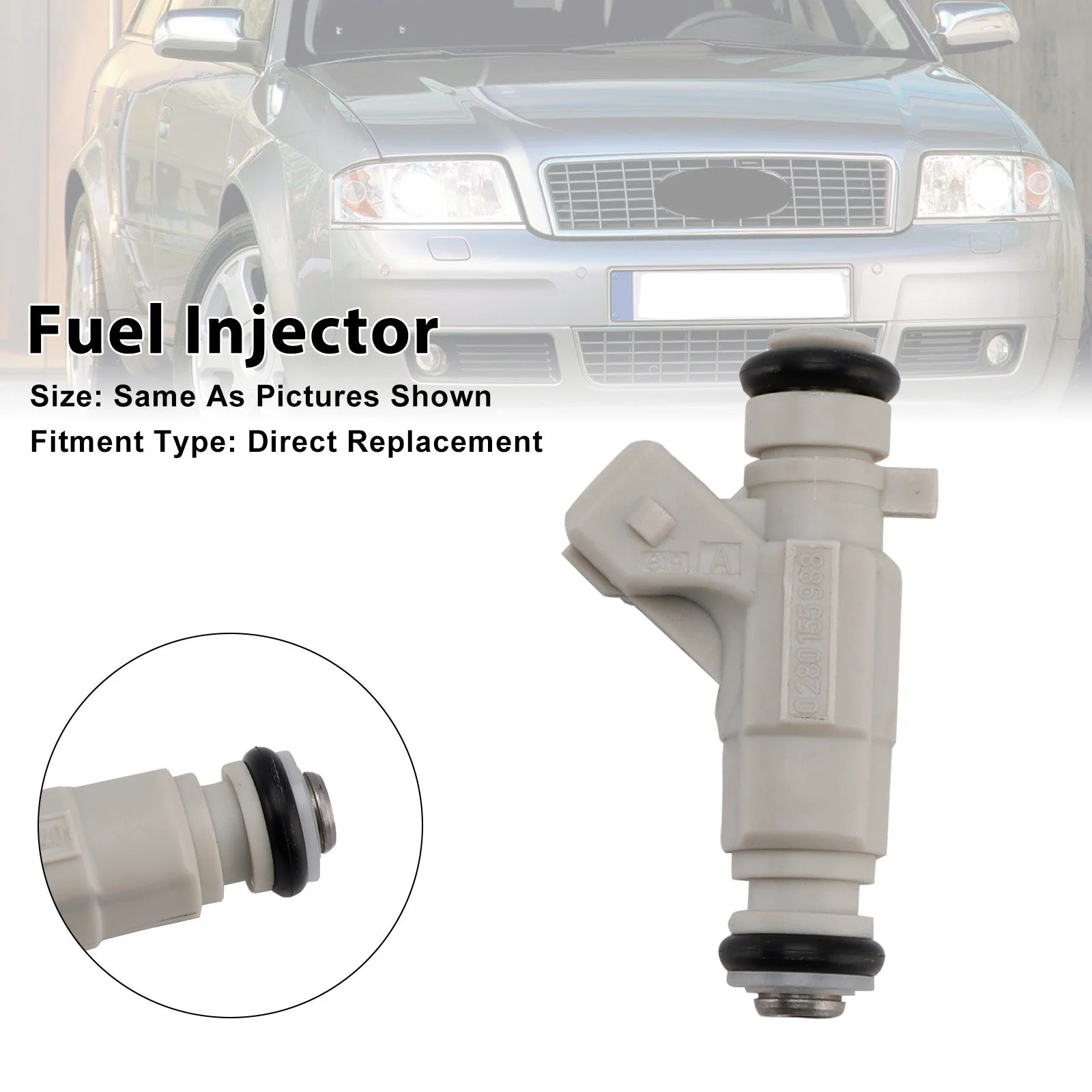 1Pcs Fuel Injector For Audi S6 S8 4.2L V8 2001-2003 0280155988 077133551Q