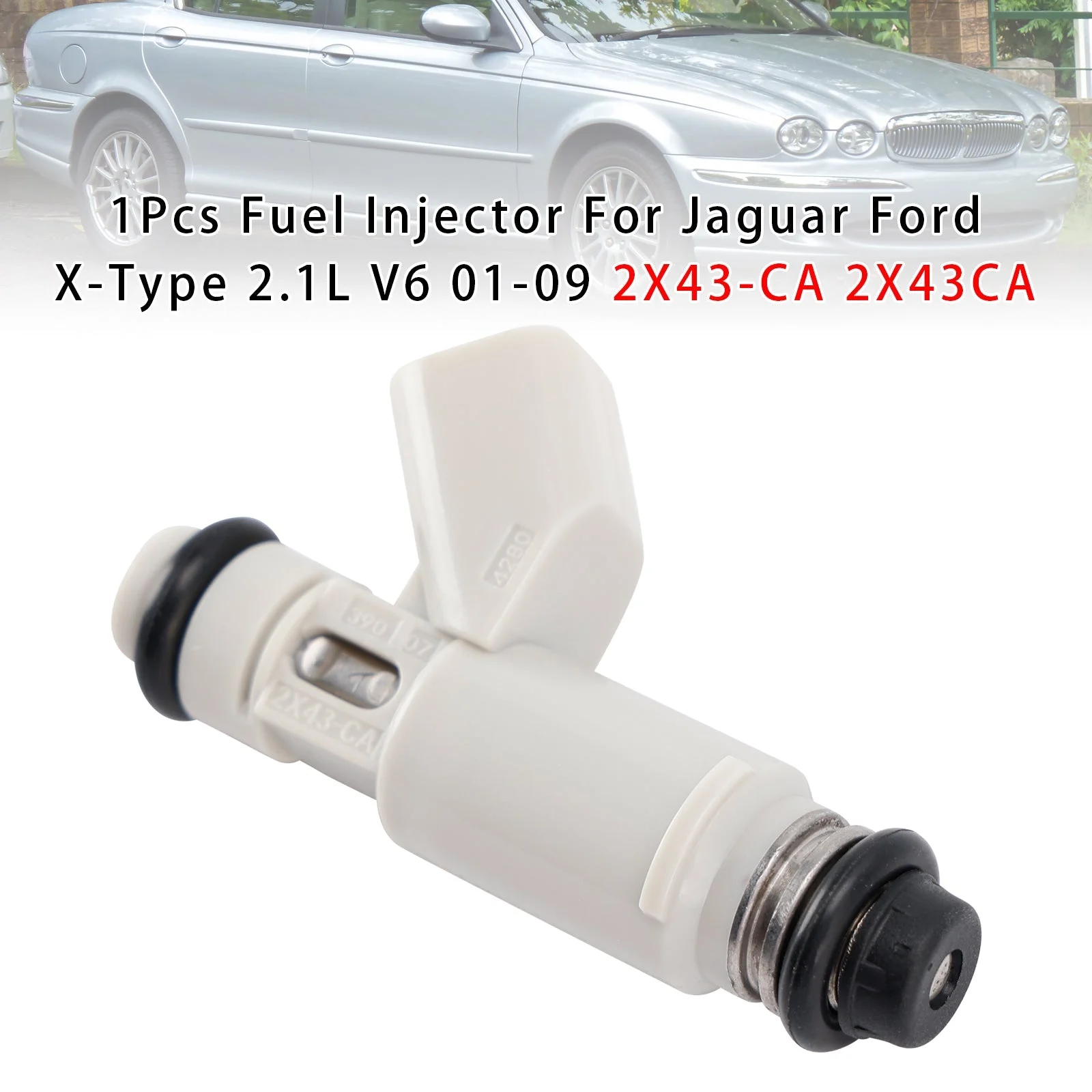 1Pcs Fuel Injector For Jaguar Ford X-Type 2.1L V6 01-09 2X43-CA 2X43CA