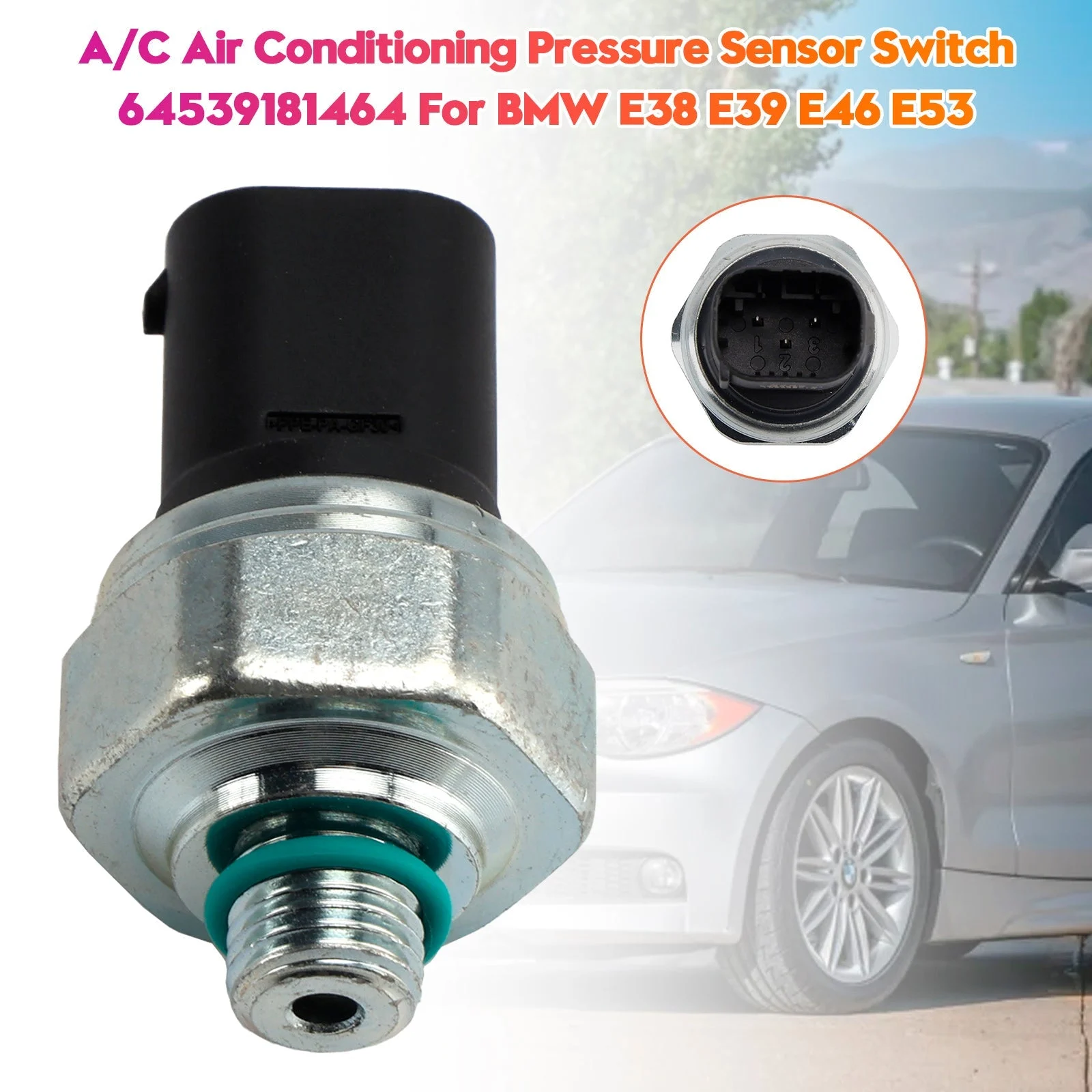 A/C Air Conditioning Pressure Sensor Switch 64539181464 For BMW E38 E39 E46