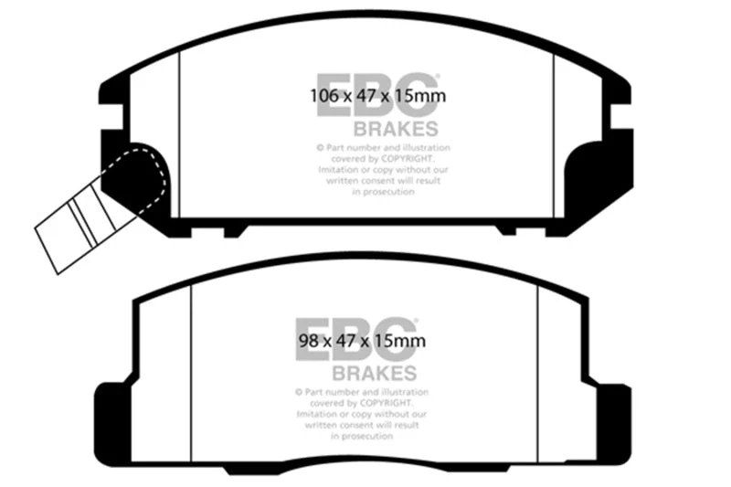 EBC - Rear Redstuff Pad PN DP31107C