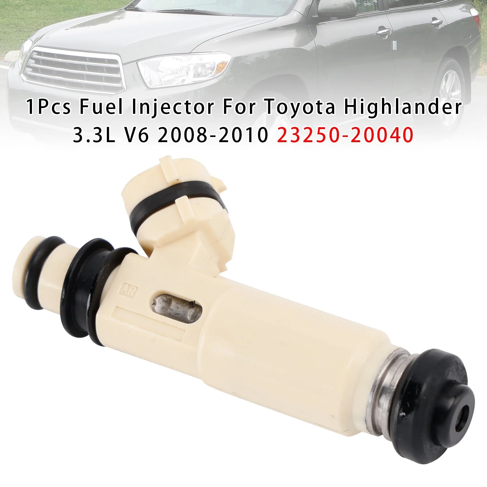 1Pcs Fuel Injector For Toyota Highlander 3.3L V6 2008-2010 23250-20040