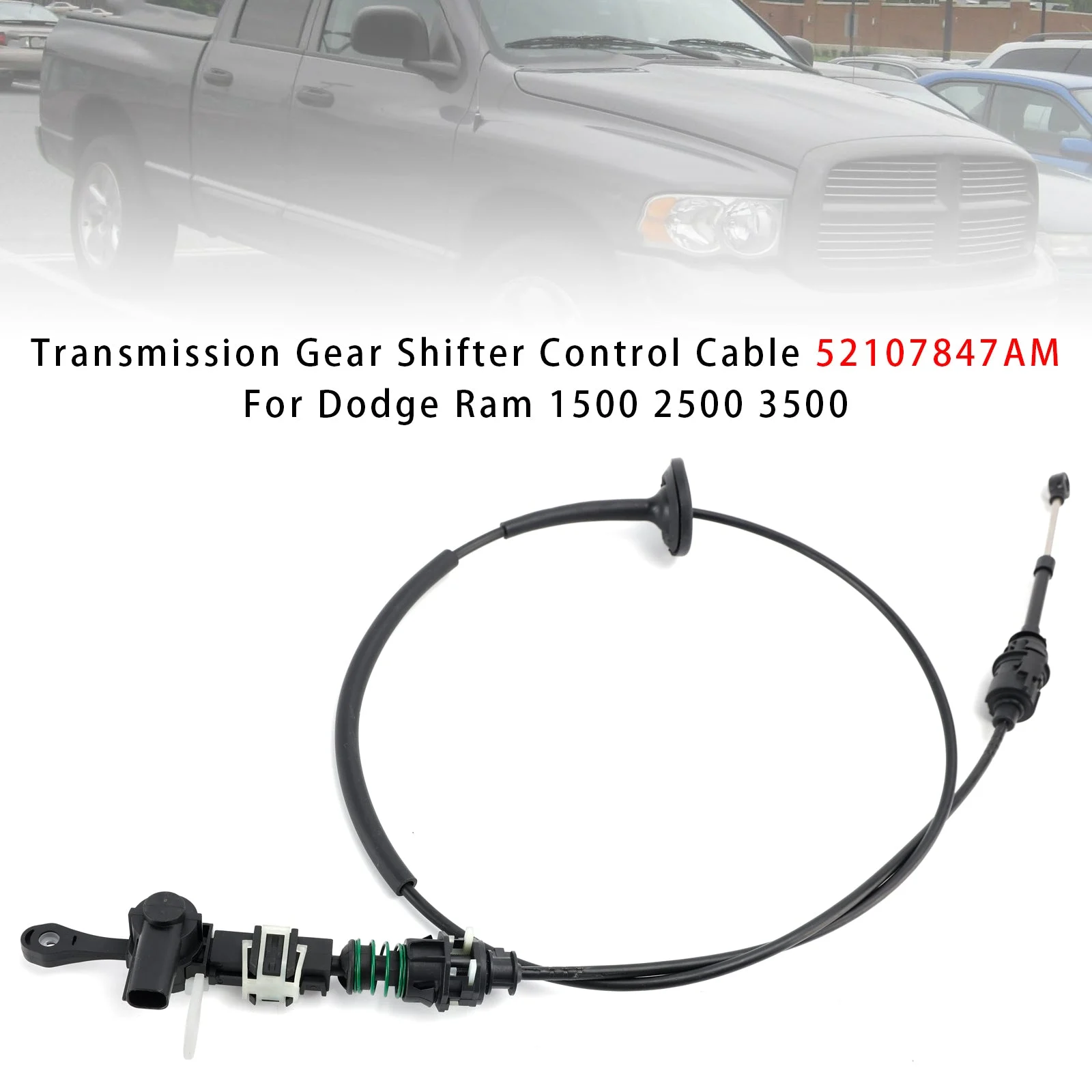 Transmission Gear Shifter Control Cable 52107847AM For Dodge Ram 1500 2500 3500