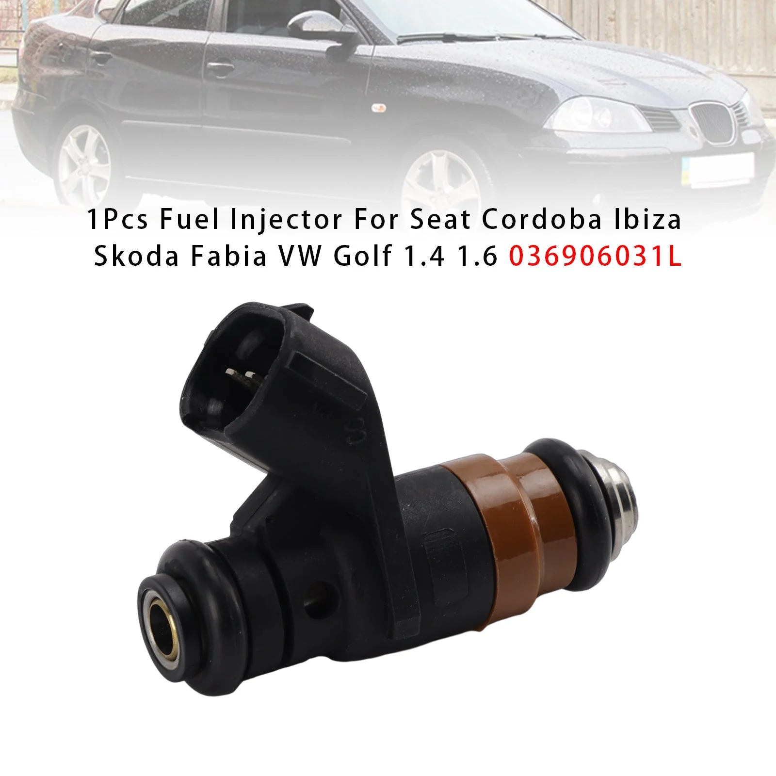 1Pcs Fuel Injector For Seat Cordoba Ibiza Skoda Fabia VW Golf 1.4 1.6 036906031L