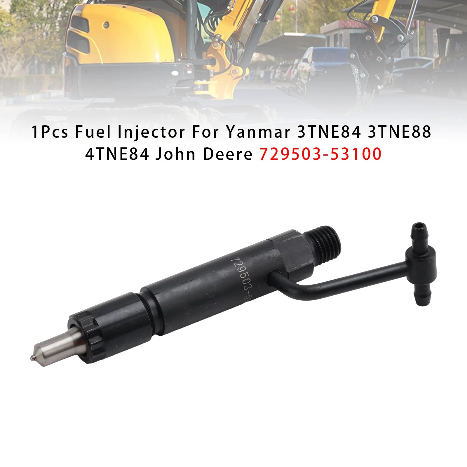 1Pcs Fuel Injector For Yanmar 3TNE84 3TNE88 4TNE84 John Deere 729503-53100