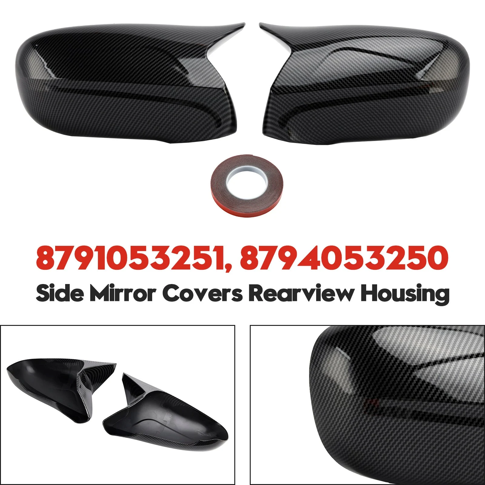 Side Mirror Covers Rearview Housing for Lexus IS250 IS350 2006-2012