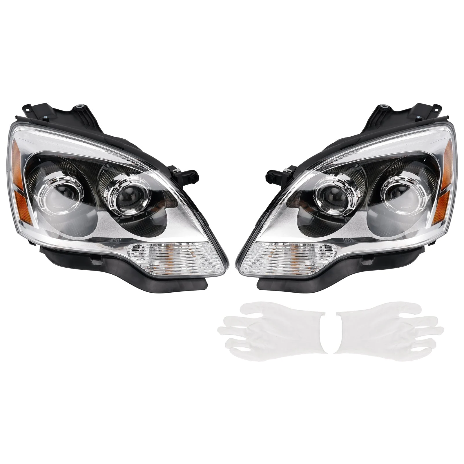 Left+Right HID Headlight 22938888 22938889 For GMC Acadia 2007-2012