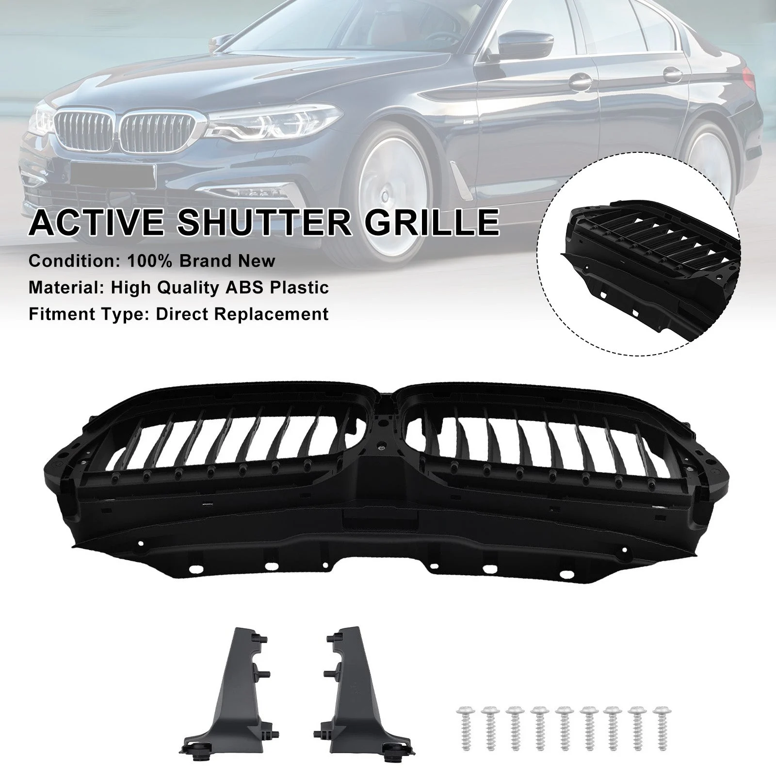 Front Active Grill Shutter 51747497279 Fit BMW G30 G31 2017-2020 51137497281