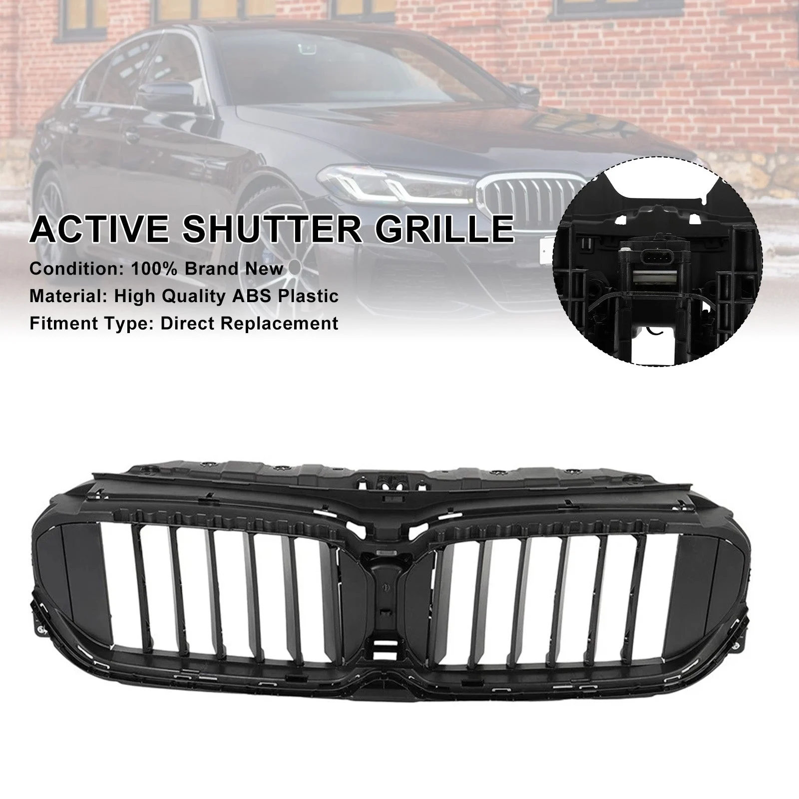 Front Radiator Active Grille Air Shutter W/Motor 51119498612 Fit BMW G30 21-23