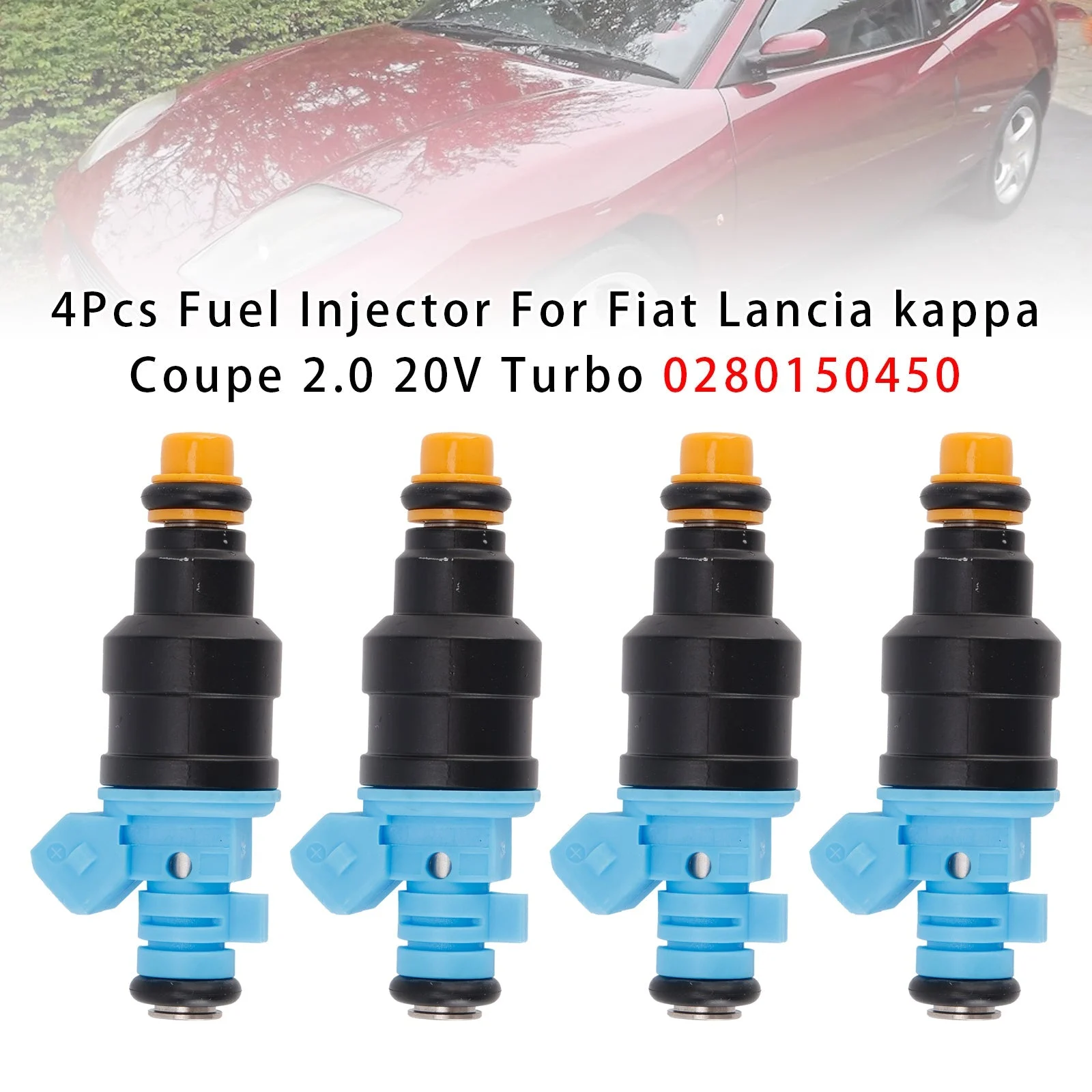 4Pcs Fuel Injector For Fiat Lancia kappa Coupe 2.0 20V Turbo 0280150450