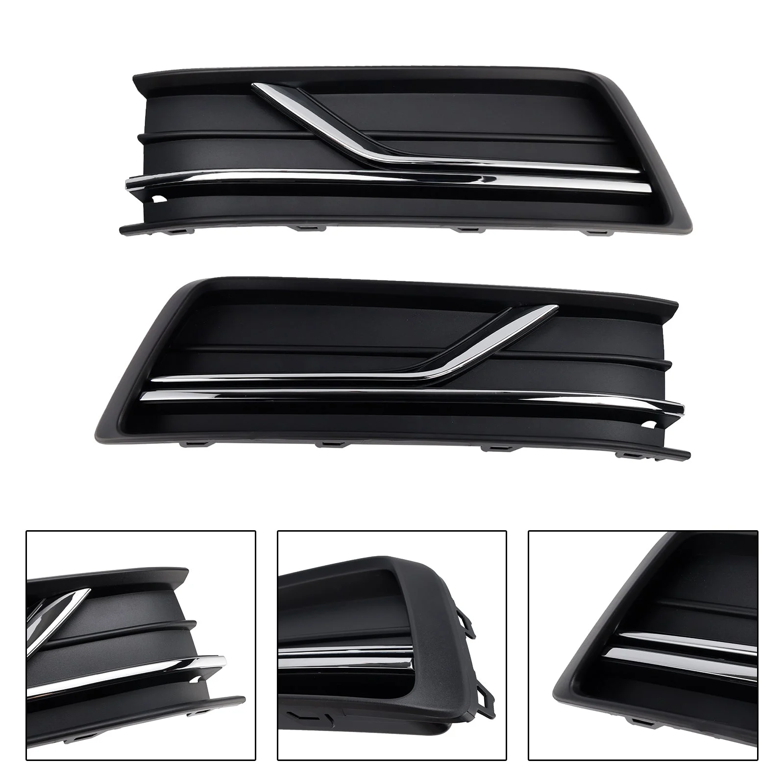 Front Left and Right Side Fog Light Cover Fit Volkswagen Passat B8 2016-2018