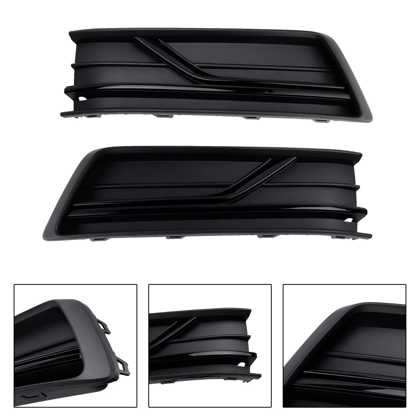 Front Left and Right Side Fog Light Cover Grille Fit VW Passat B8 2016-2018