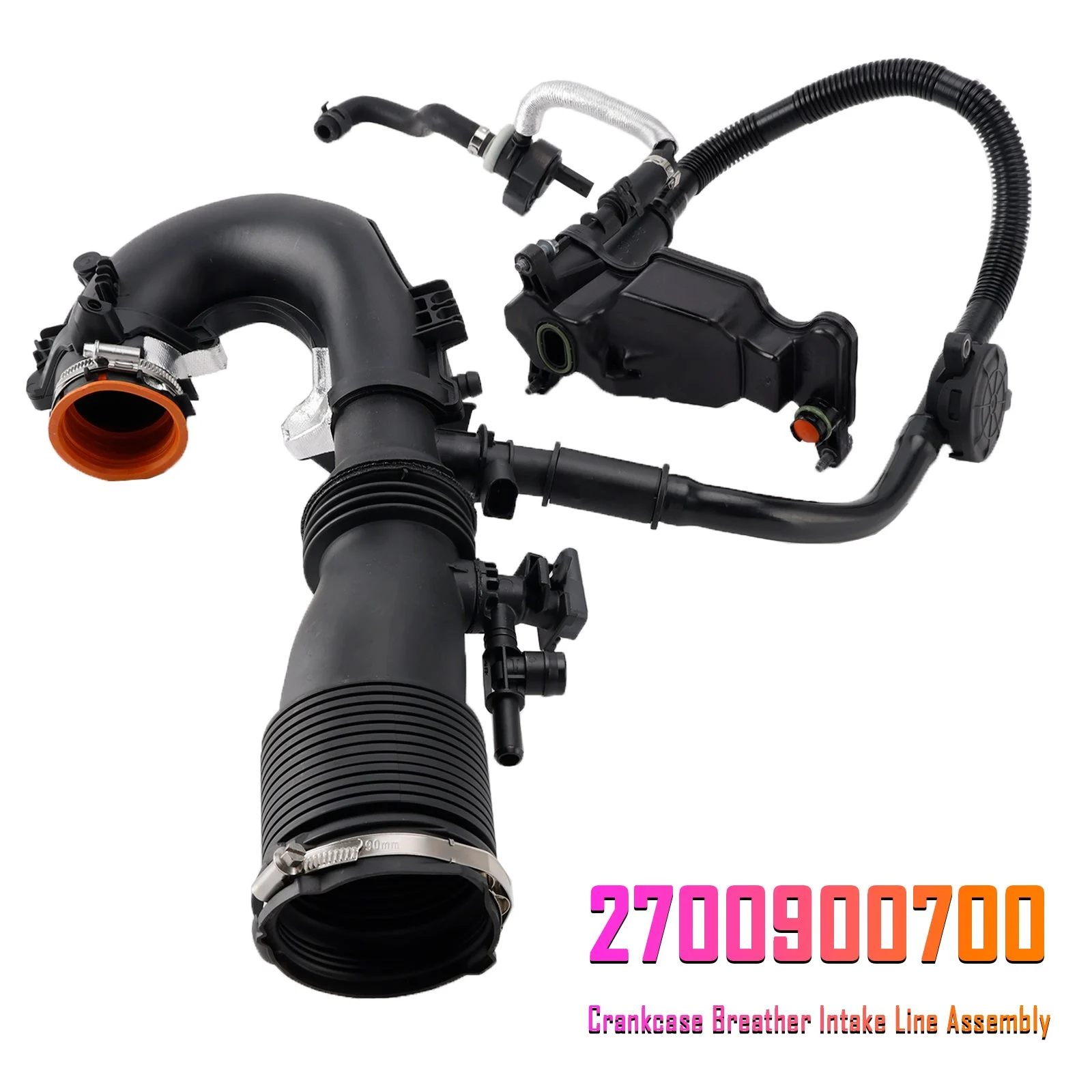 Crankcase Breather Intake Line Assembly 2700900700 for Benz M270 X156 2014-2019