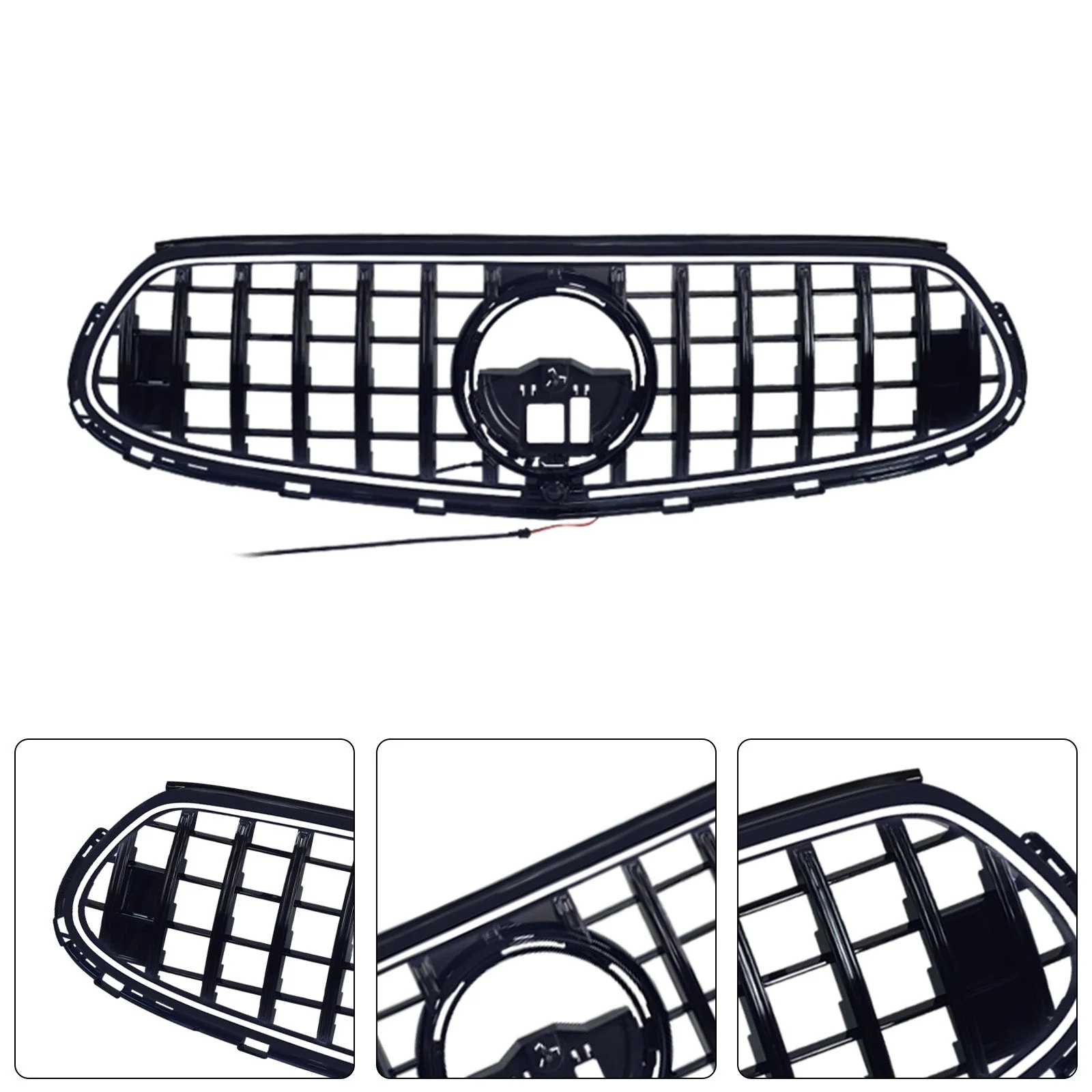 Front Bumper Upper Grille Grill Fit Mercedes GLC X254 C254 with AMG-Line 2022+