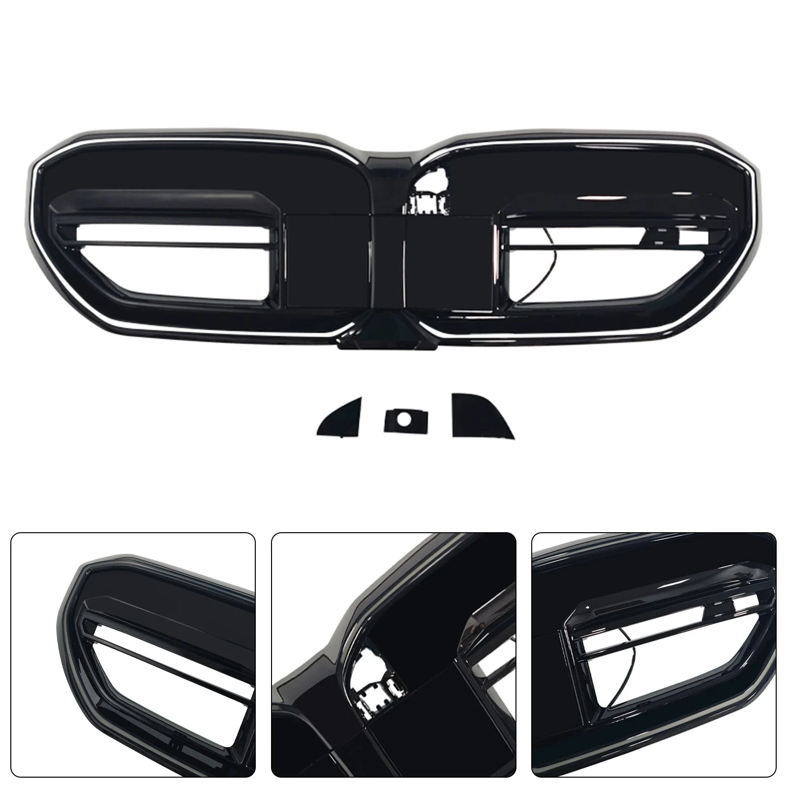 M60-Style Front Bumper Grille Grill Fit BMW 5 Series I5 G60 G61 G68 2024+