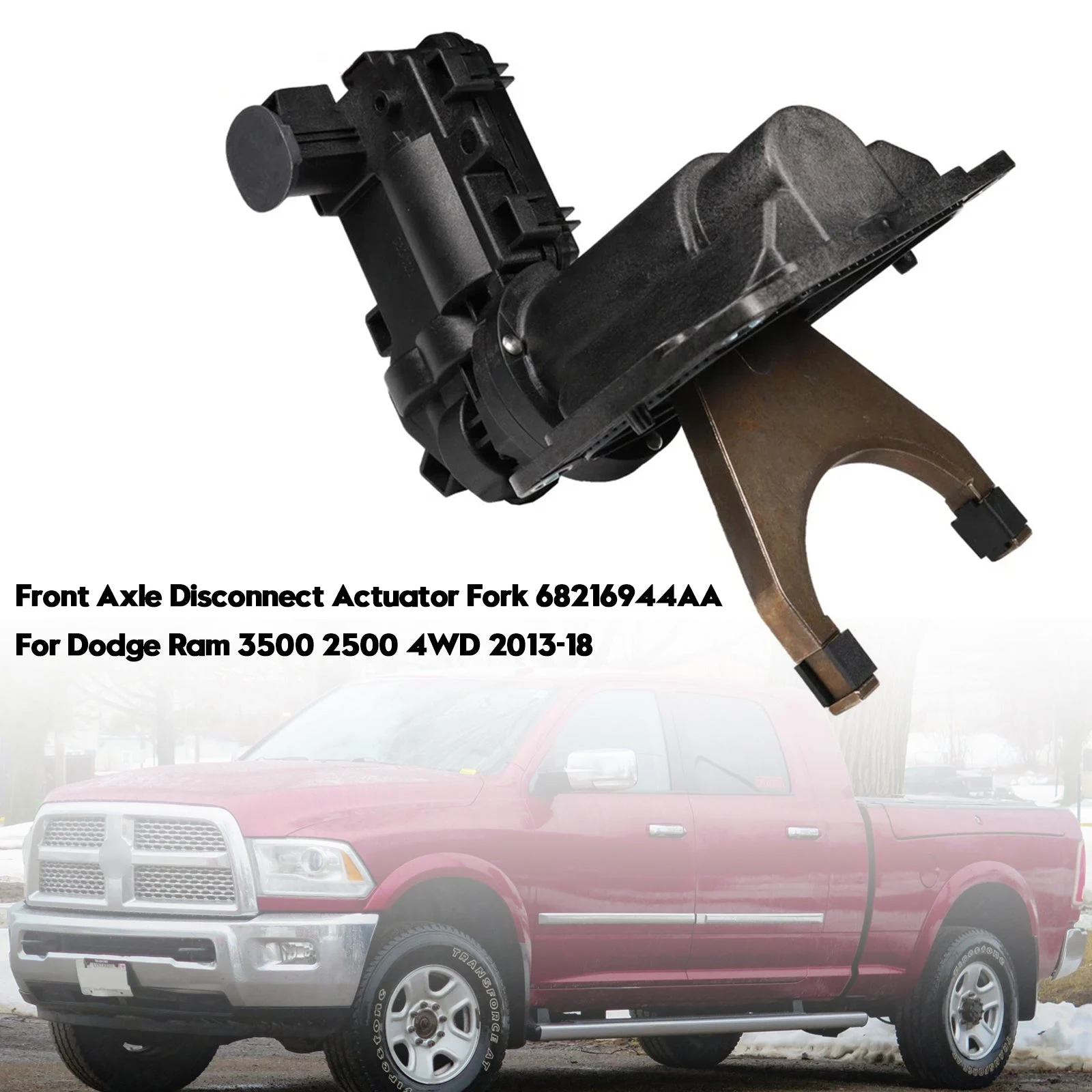 Front Axle Disconnect Actuator Fork 68216944AA For Dodge Ram 3500 2500 2013-18