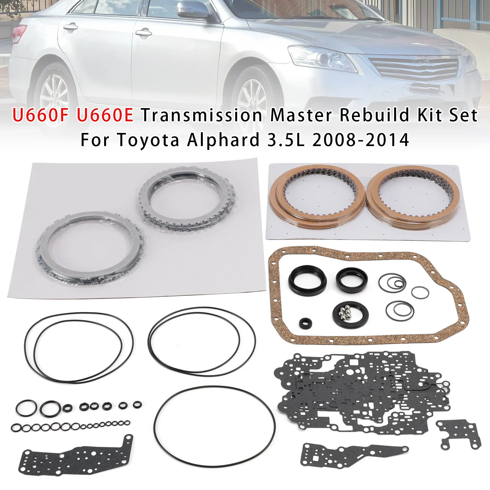 U660F U660E Transmission Master Rebuild Kit Set For Toyota Alphard 3.5L 08-2014