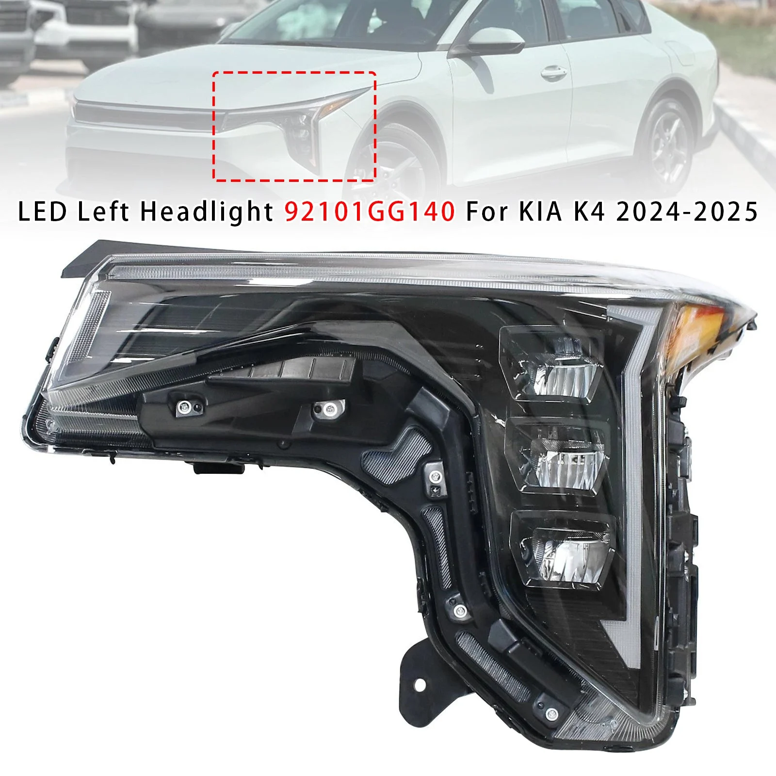 LED Left Headlight 92101GG140 For KIA K4 2024-2025