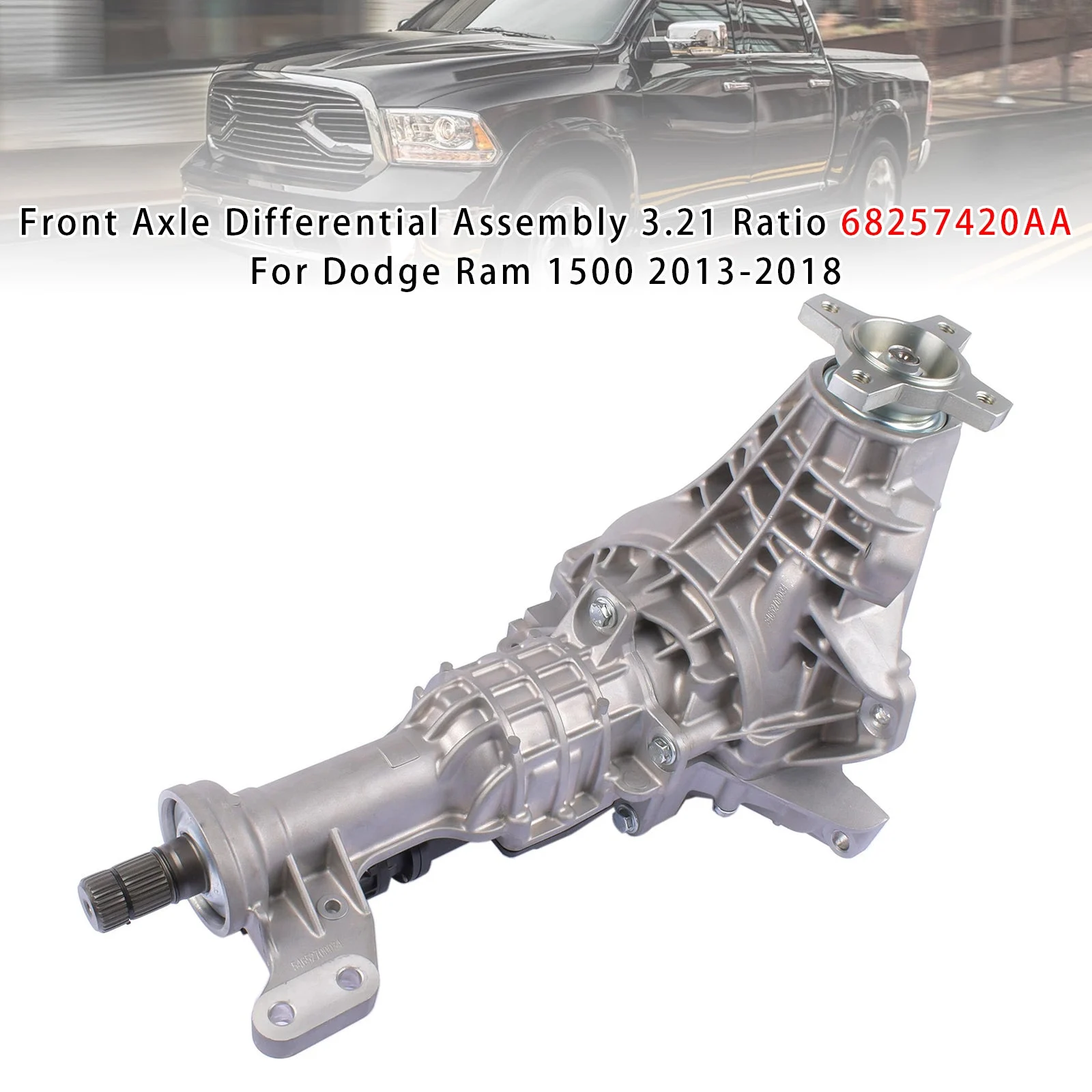 Front Axle Differential Assembly 3.21 Ratio 68257420AA For Ram 1500 2013-2018