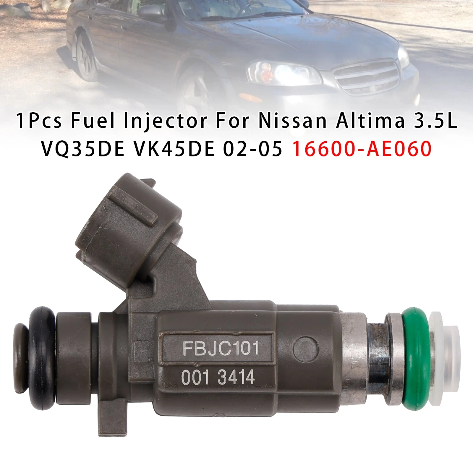 1Pcs Fuel Injector For Nissan Altima 3.5L VQ35DE VK45DE 02-05 16600-AE060