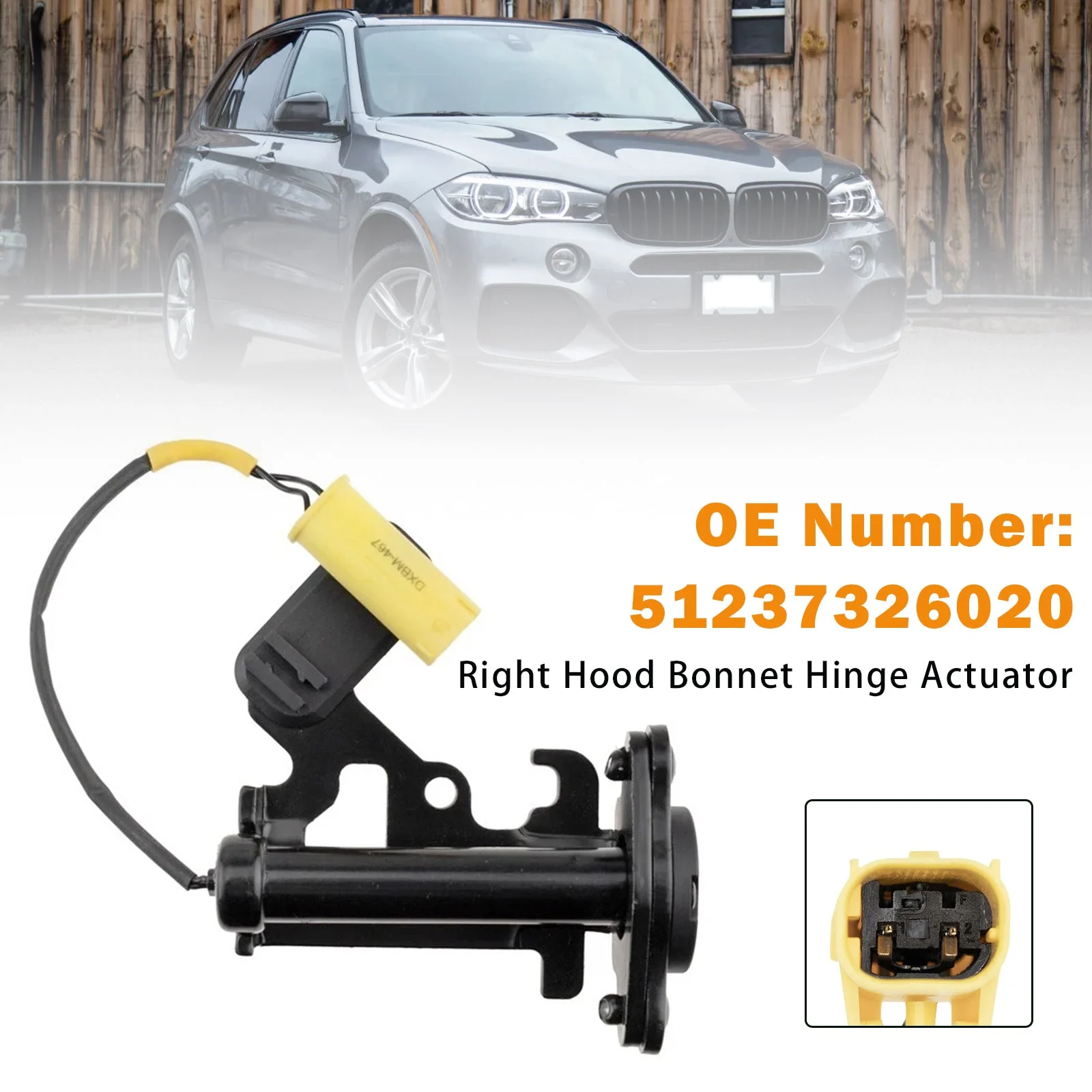 Hood Bonnet Hinge Actuator Right Side 51237326020 Fit For BMW X5 F15 X6 F16